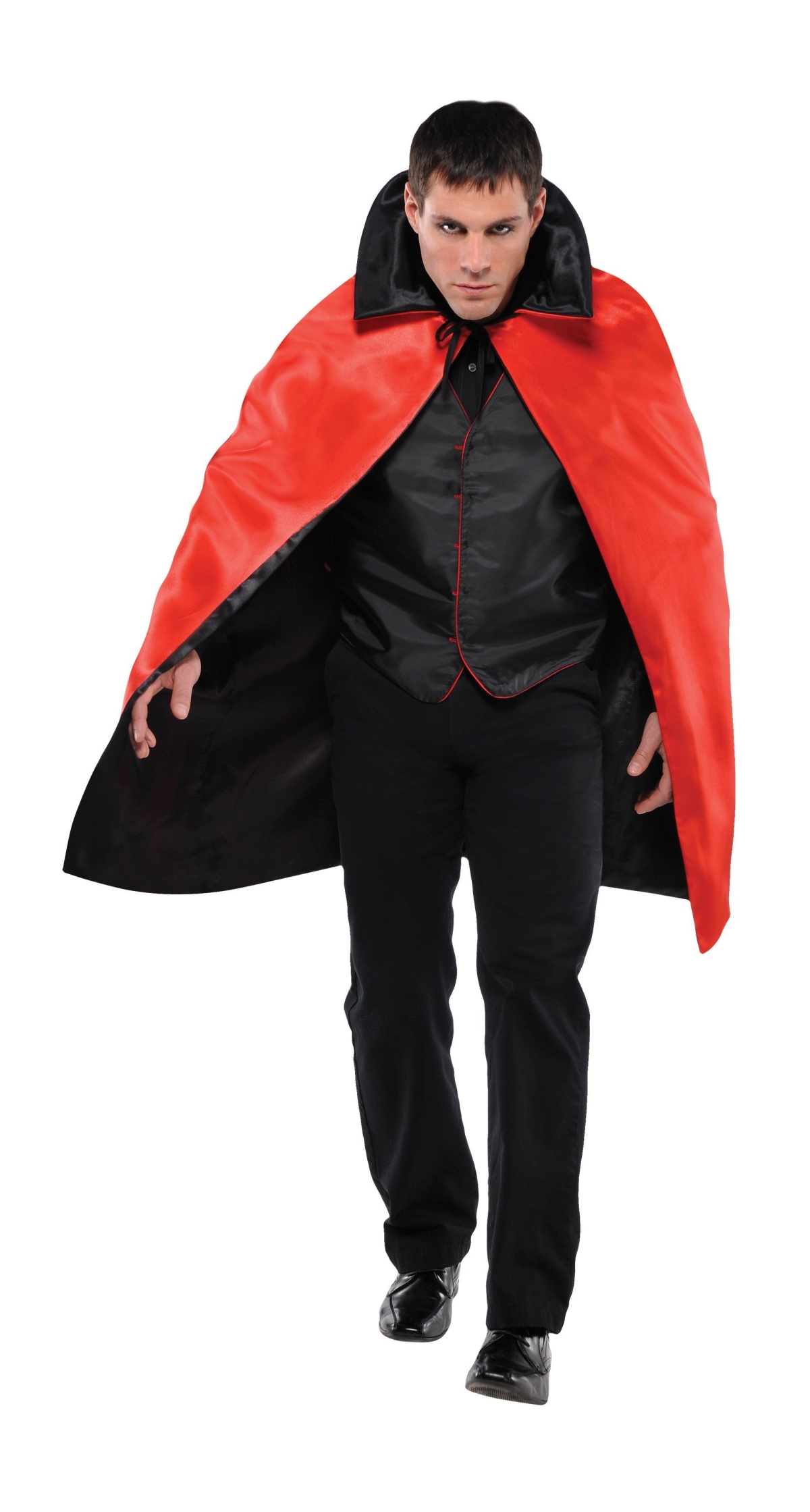 Black Cape with Red Lining - Adult One Size