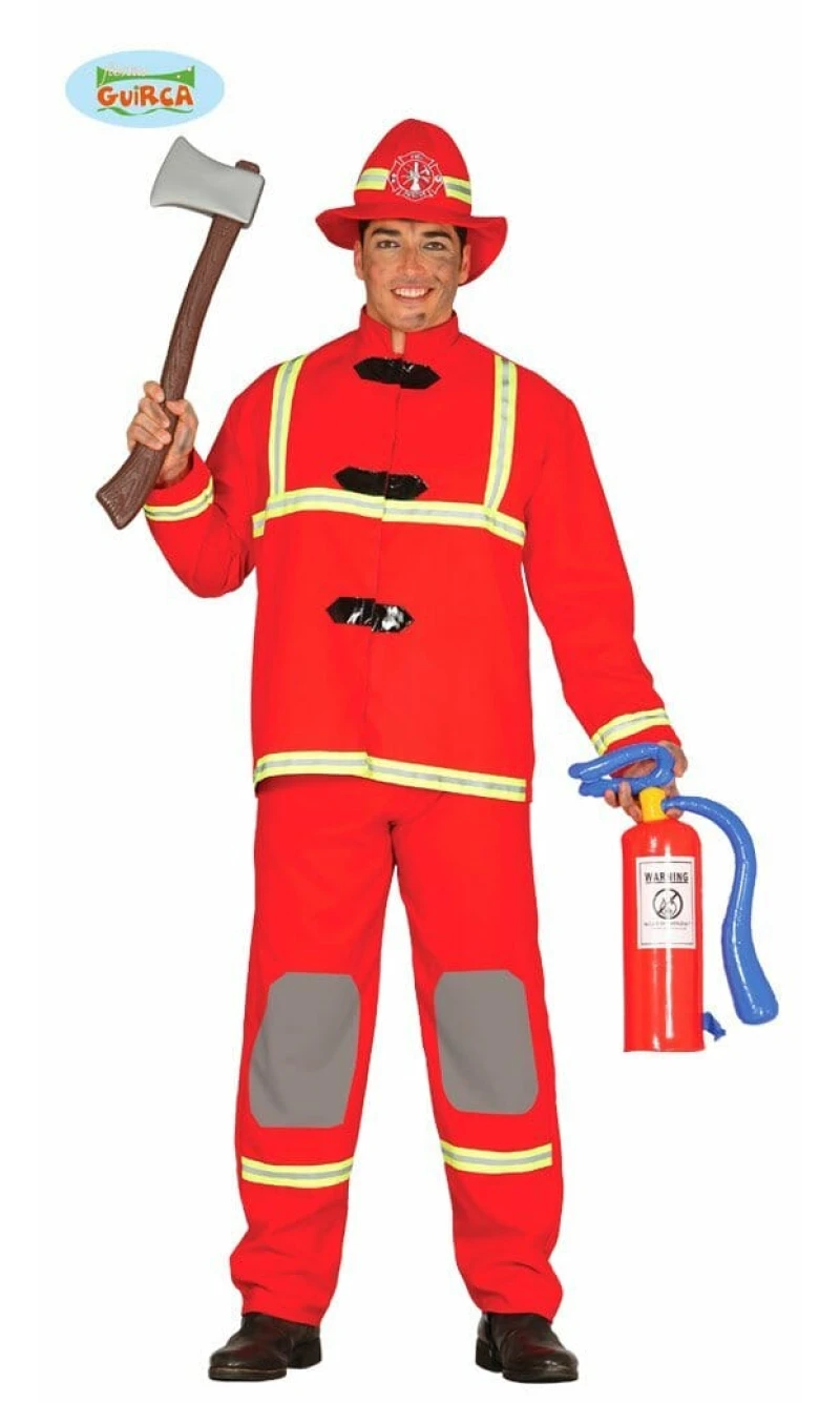 Fire Fighter (Bombero) - Adult Size Large