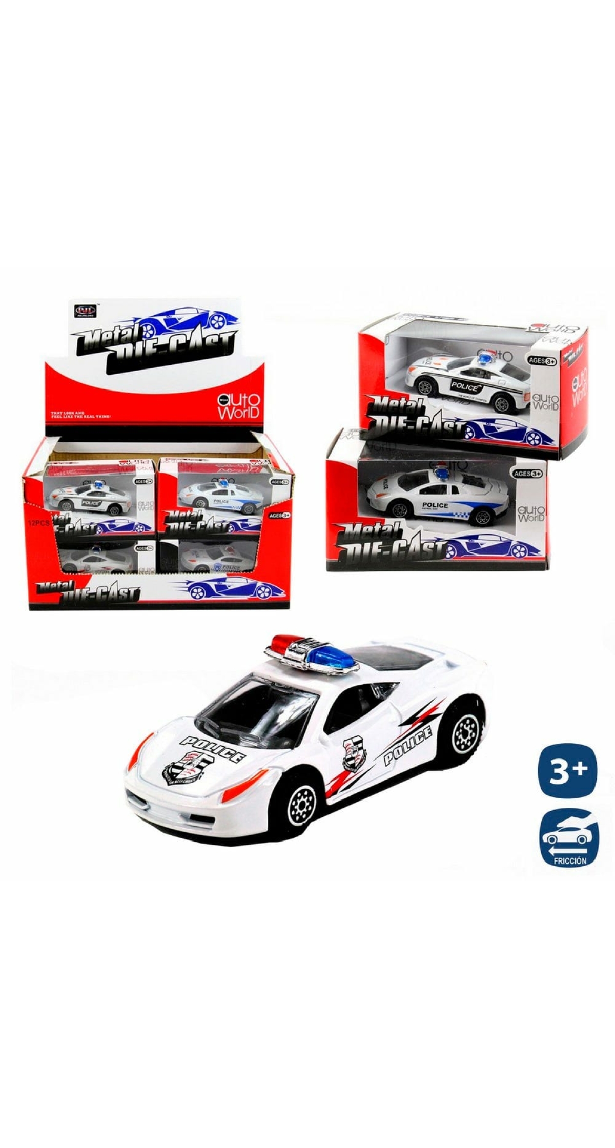 Car Police Metal - 9cm