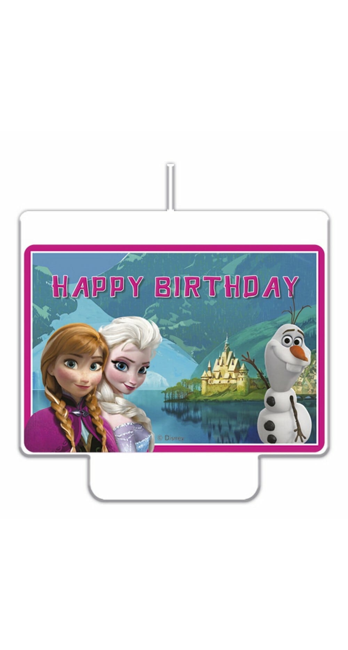 Disney Frozen Happy Birthday Décor Candle