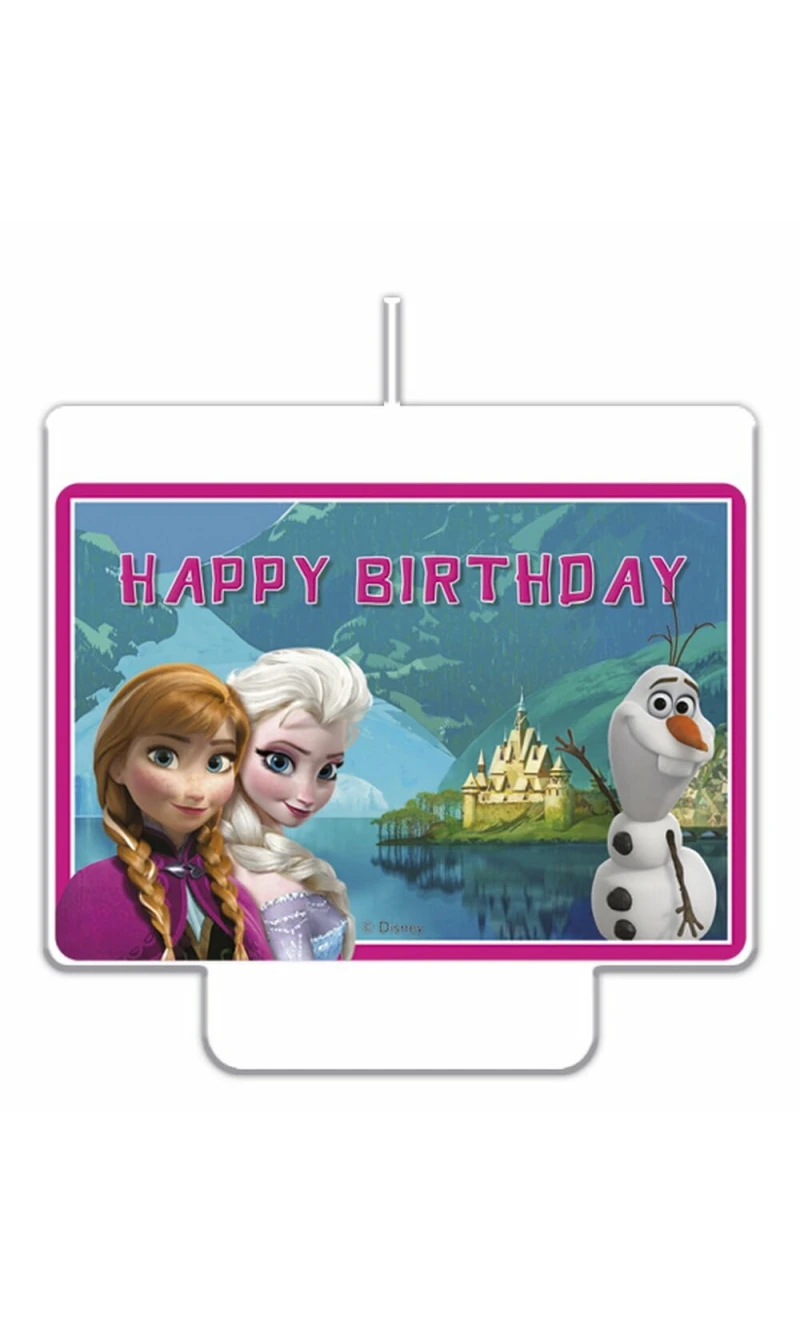 Disney Frozen Happy Birthday Décor Candle