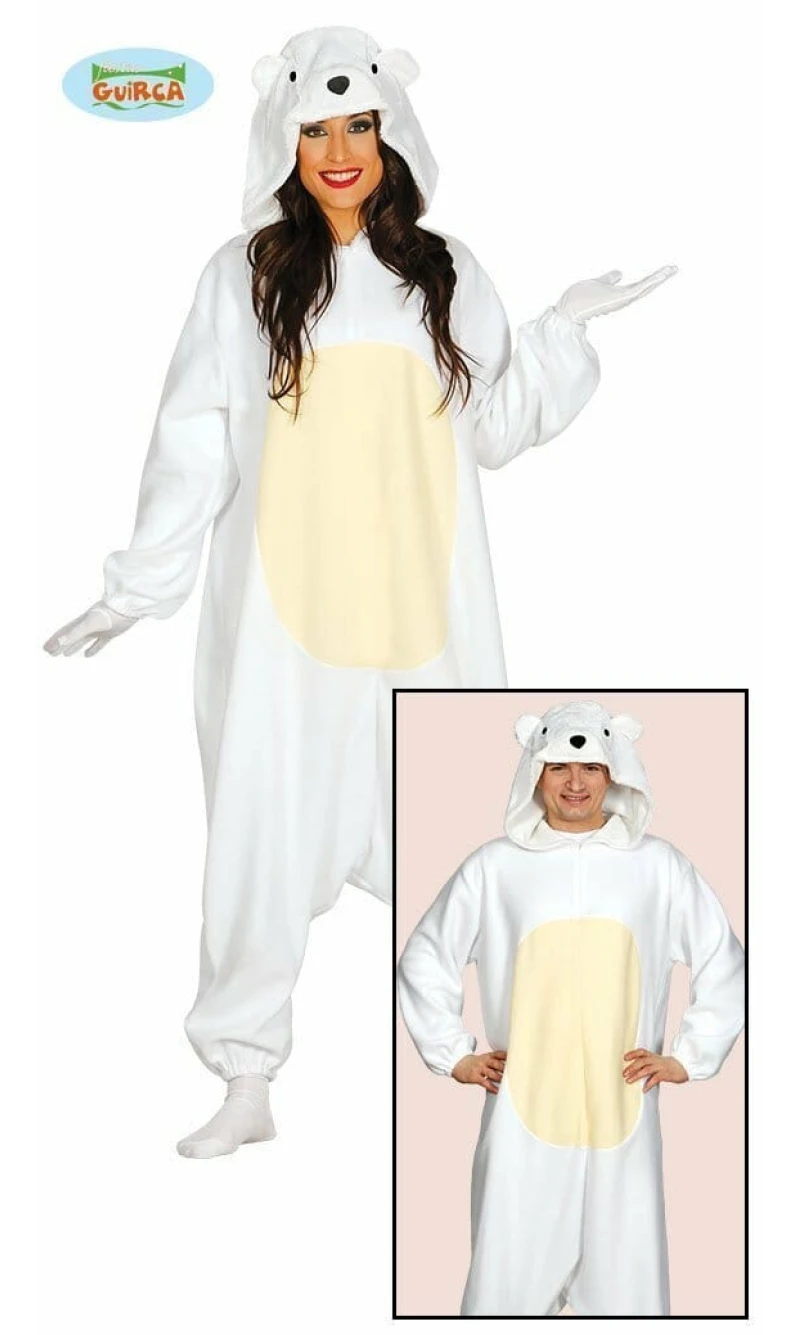 Polar Bear Jumpsuit - Adult Size Medium (Onesie)