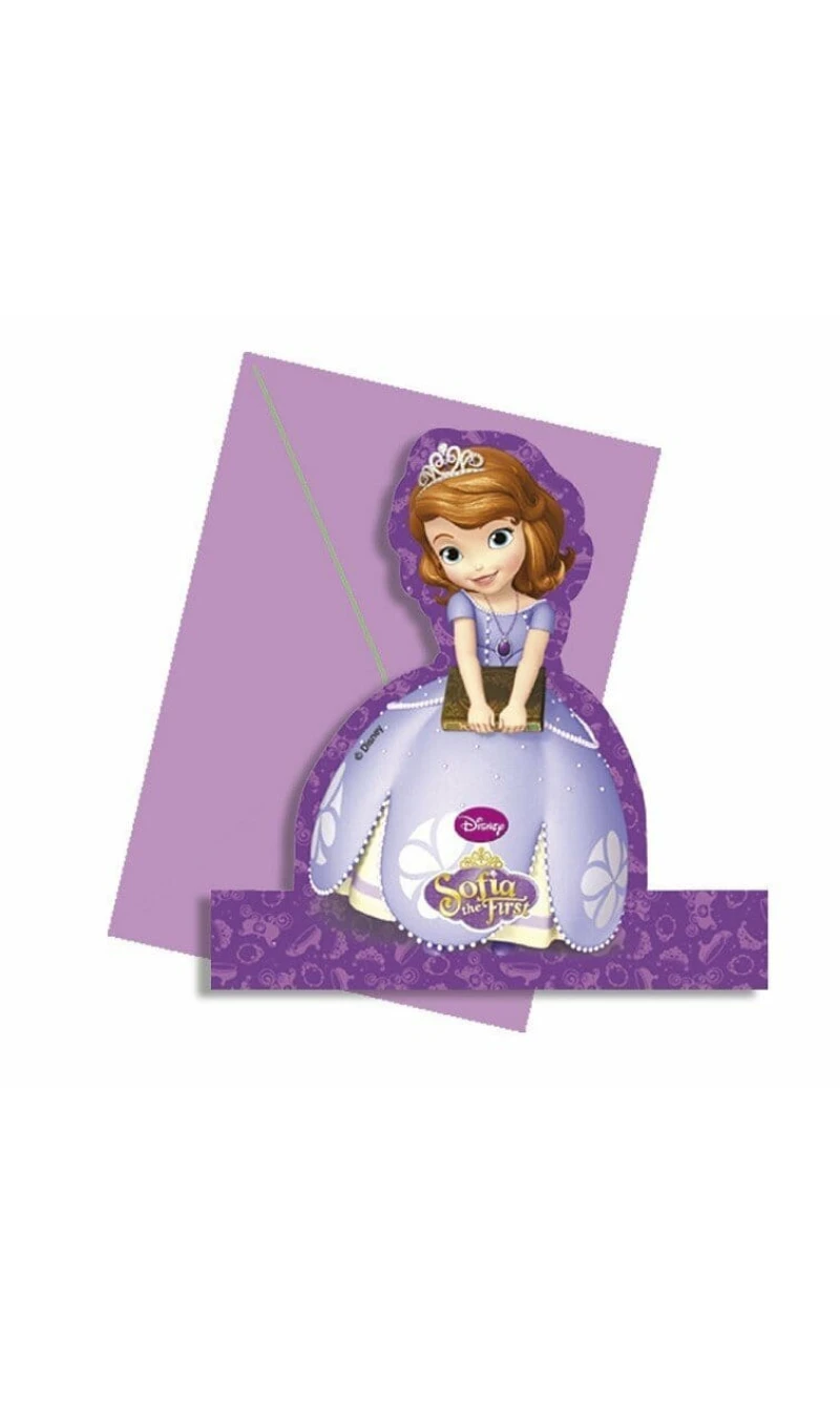 Sofia The First Decorative Invitations - 4pk