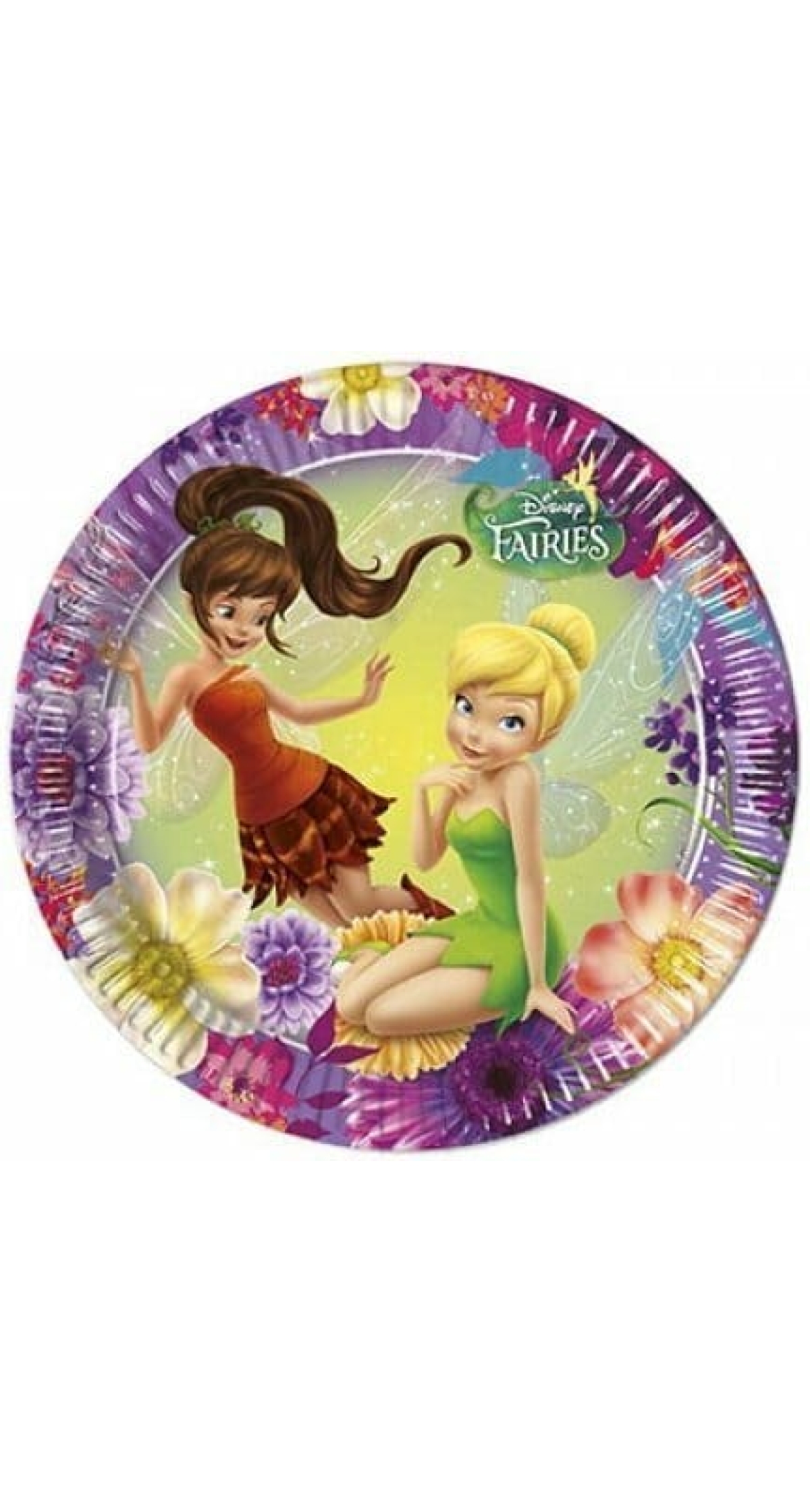 Tinkerbell and Fairies Magic  Paper Plates  Large 23cm - 8pk