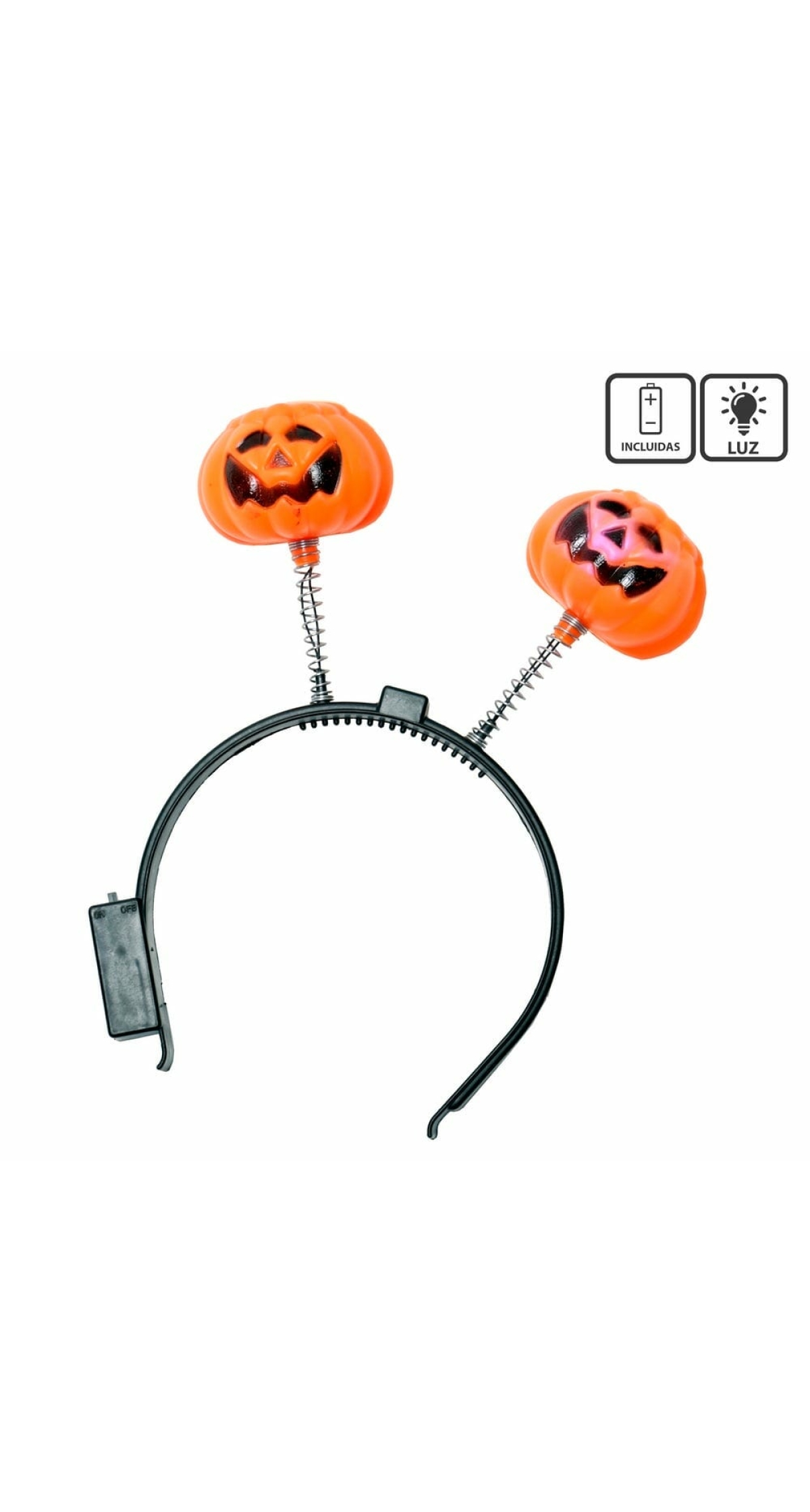 Pumpkin Headband with Light - 22cm