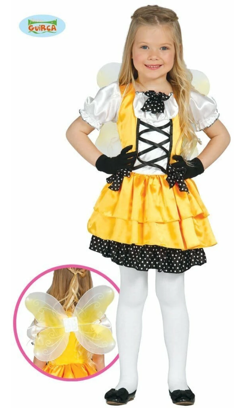 Yellow Butterfly Girl (Mariposa) - Age 3 to 4 Years