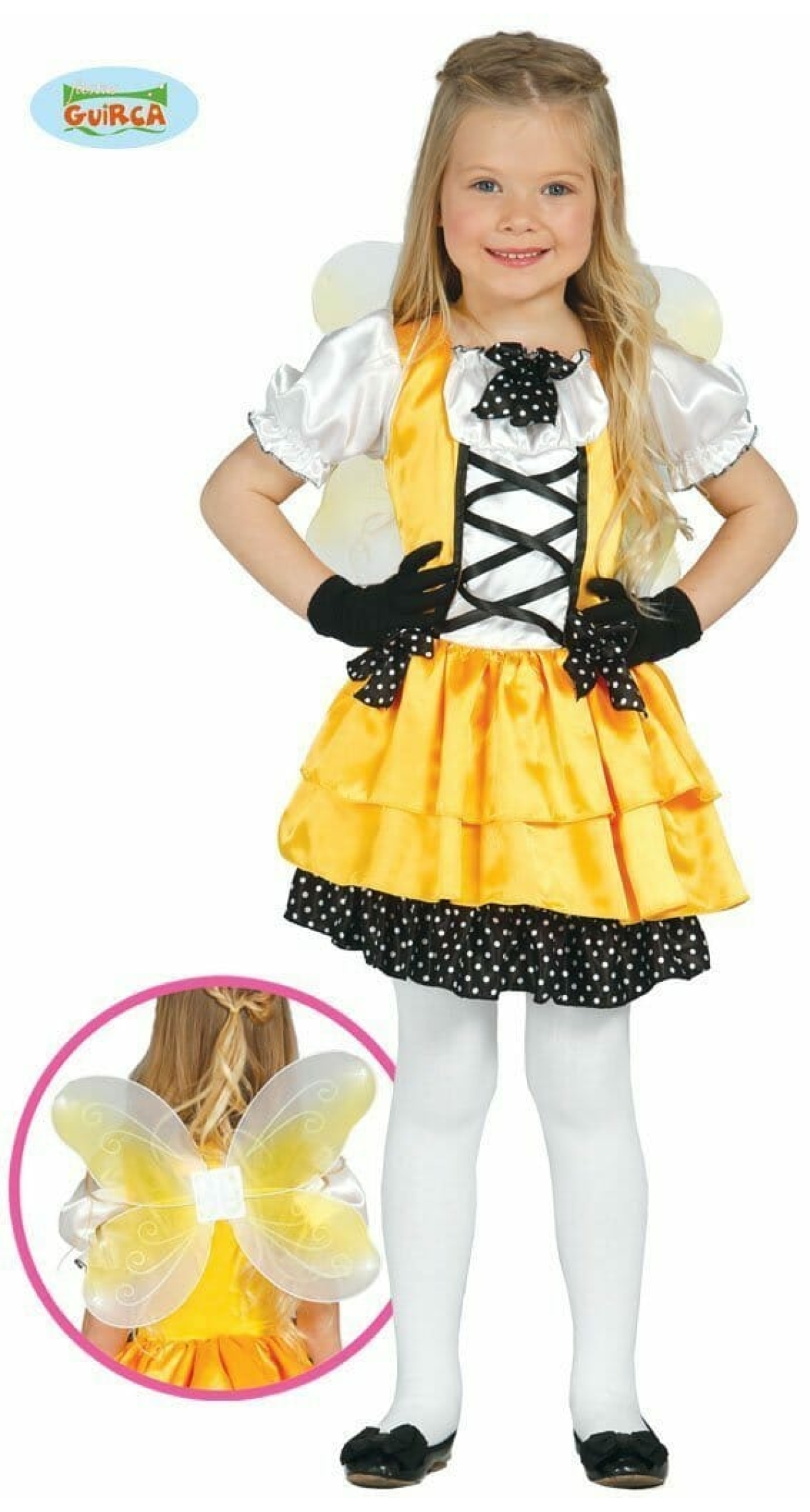 Yellow Butterfly Girl (Mariposa) - Age 5 to 6 Years