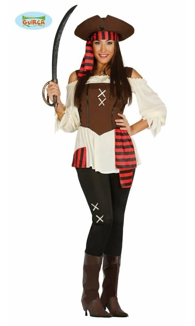 Pirate Lady of the Ship (Pirata De Los Siete Mares) - Adult Size Large