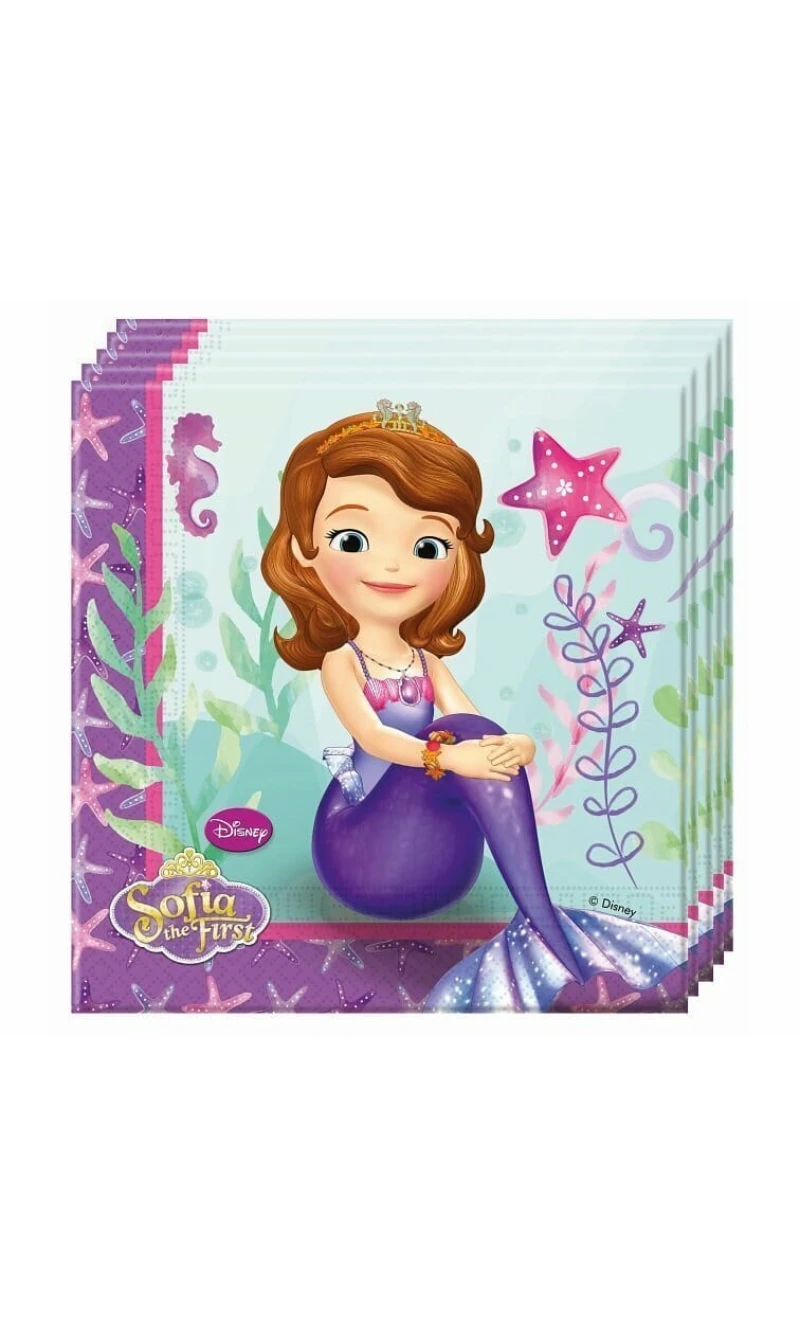 Sofia The First Napkins - 20pk