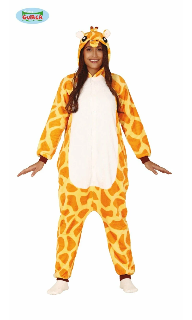 Giraffe Plush Onesie - Adult Size Large