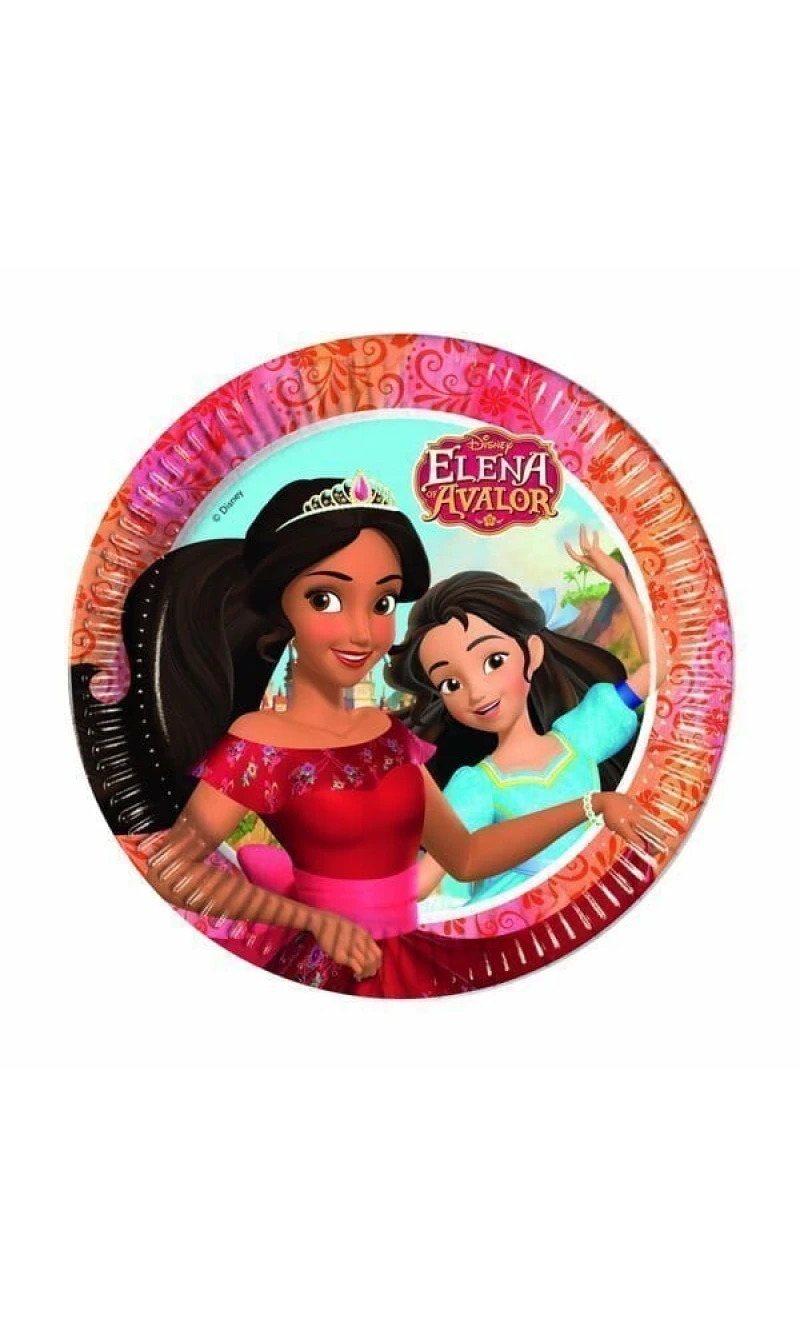 Elena of Avalor Paper Plates  Large 23cm - 8pk