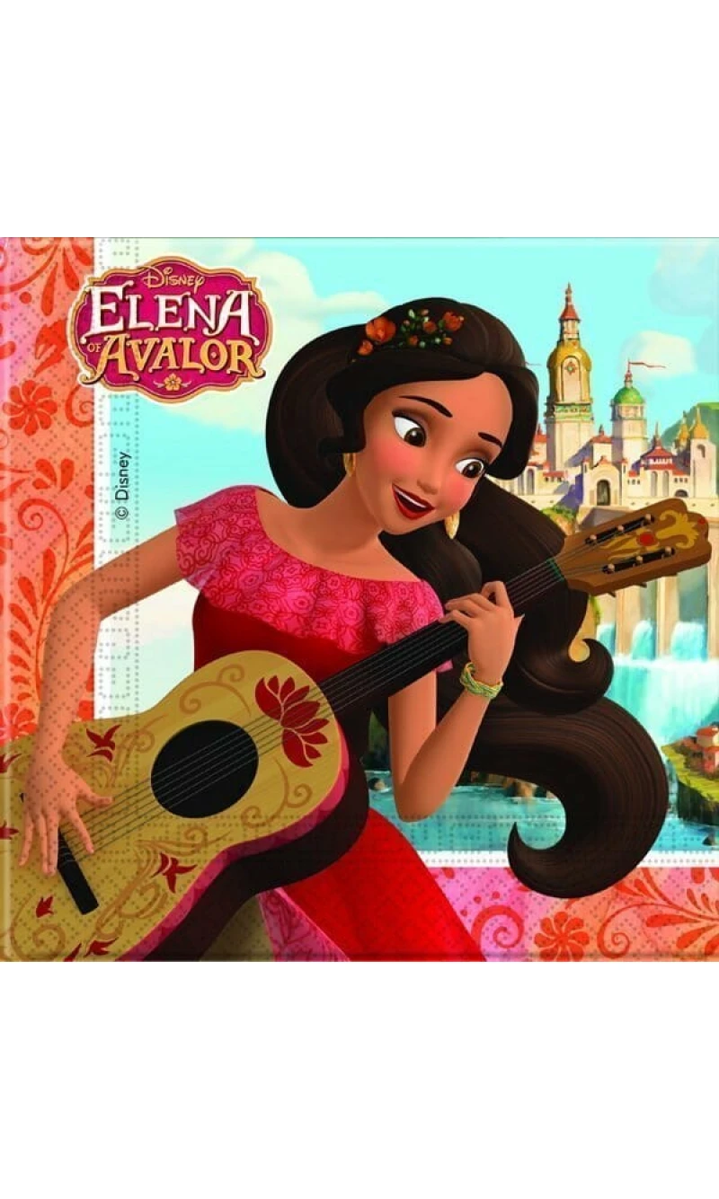 Elena of Avalor Two-ply Paper Napkins 33x33cm - 20pk