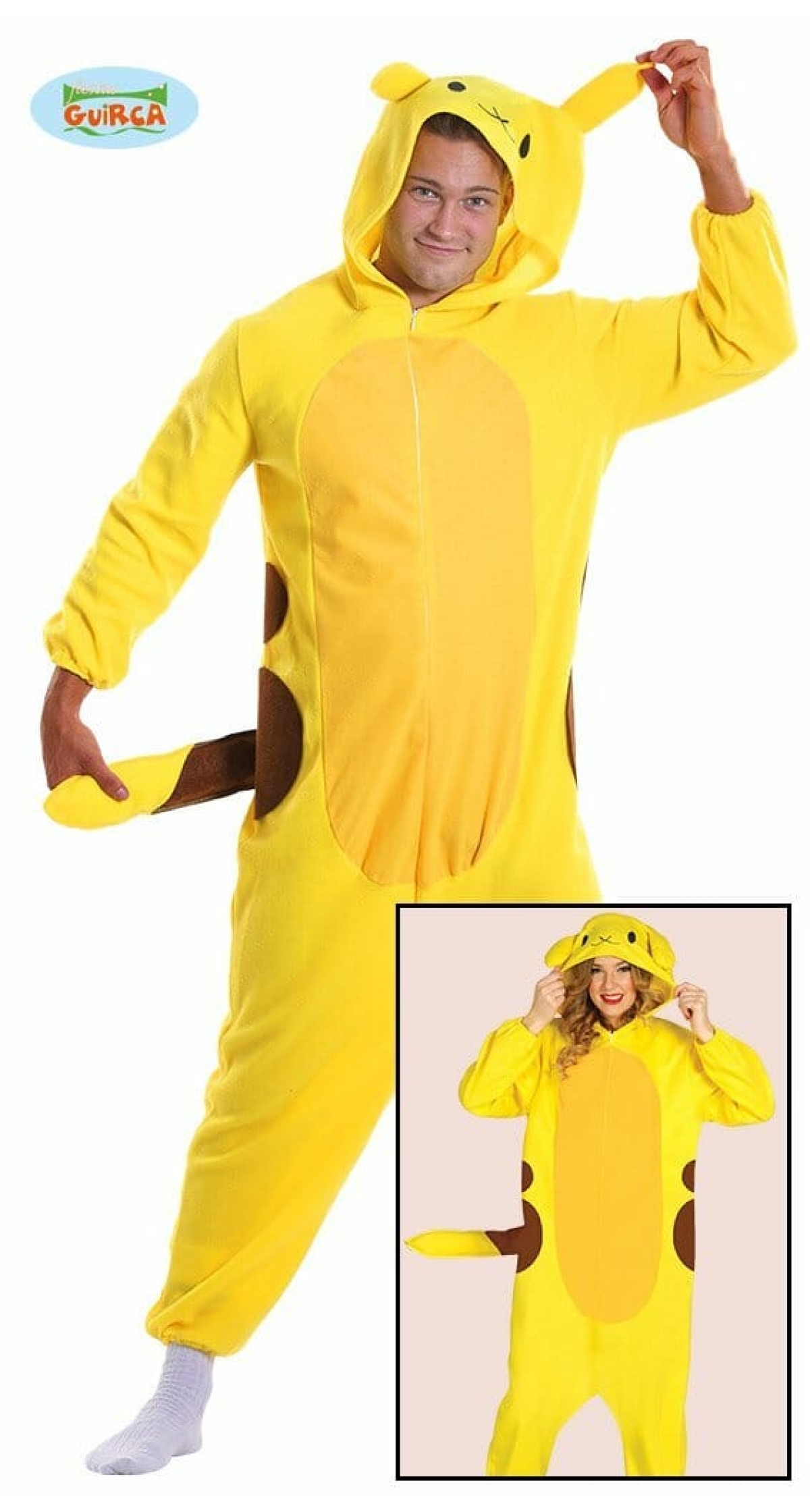 Electric Chinchilla (Pikachu) - Adult Size Medium