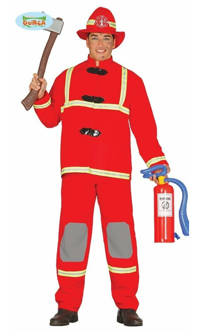 Fire Fighter (Bombero) - Adult Size Extra Large