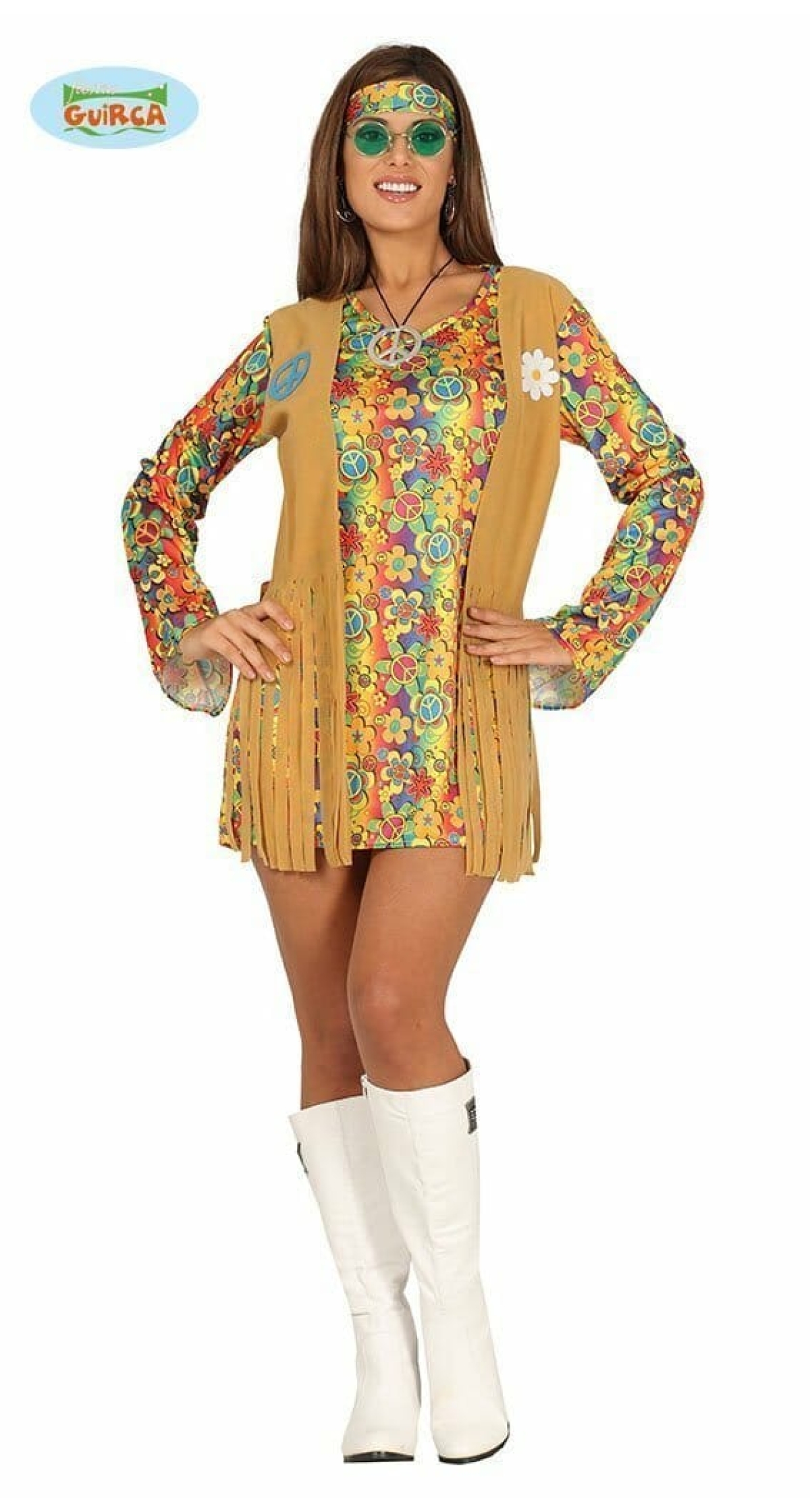 Hippie Lady Flower Power - Adult Size Medium