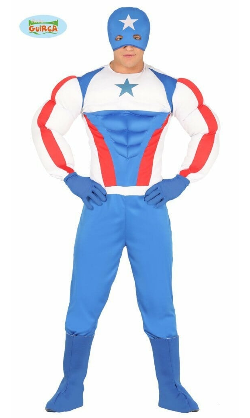 Captain American Superstar - Adult Size Large