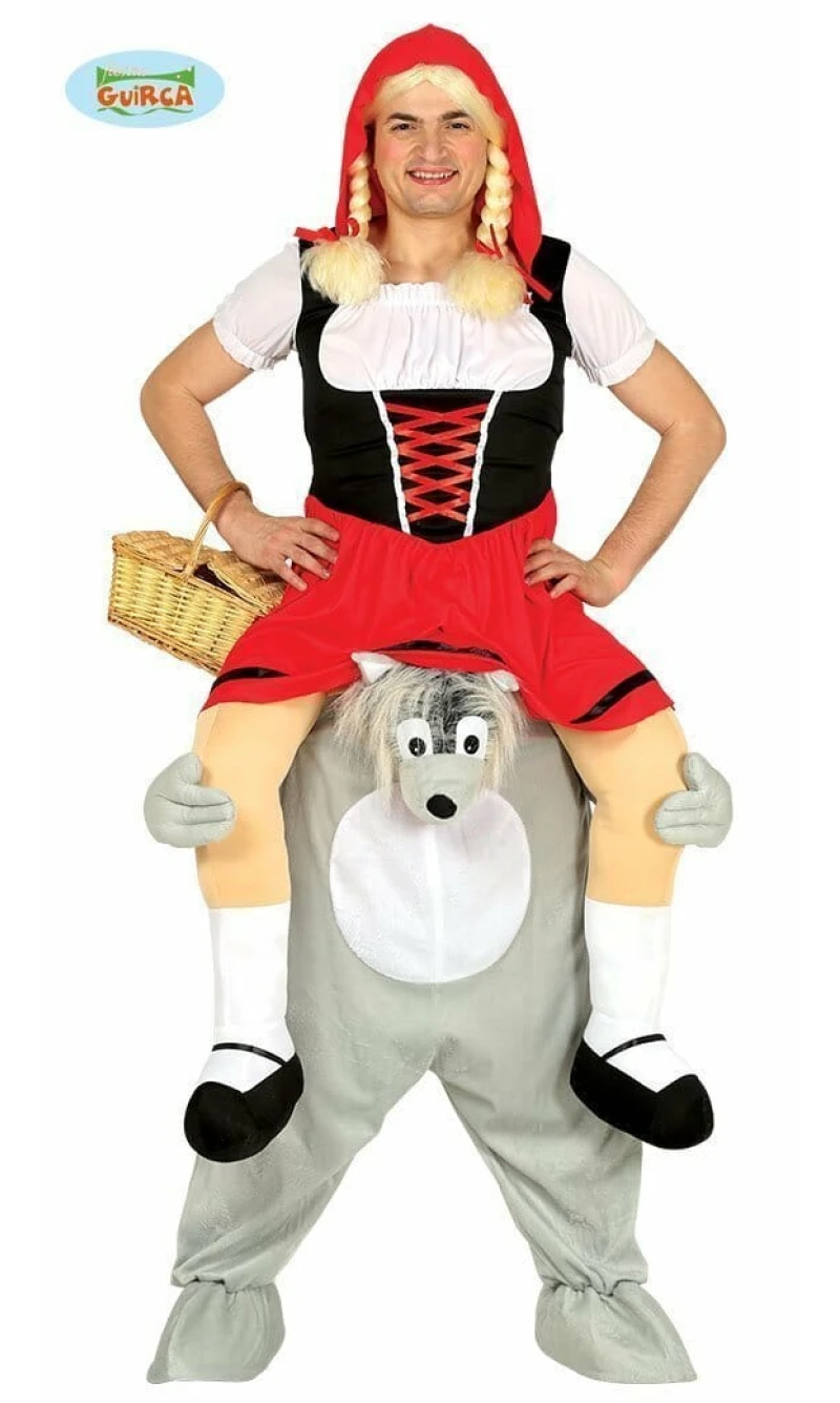 Piggyback Carry Me Wolf - Adult Size Large