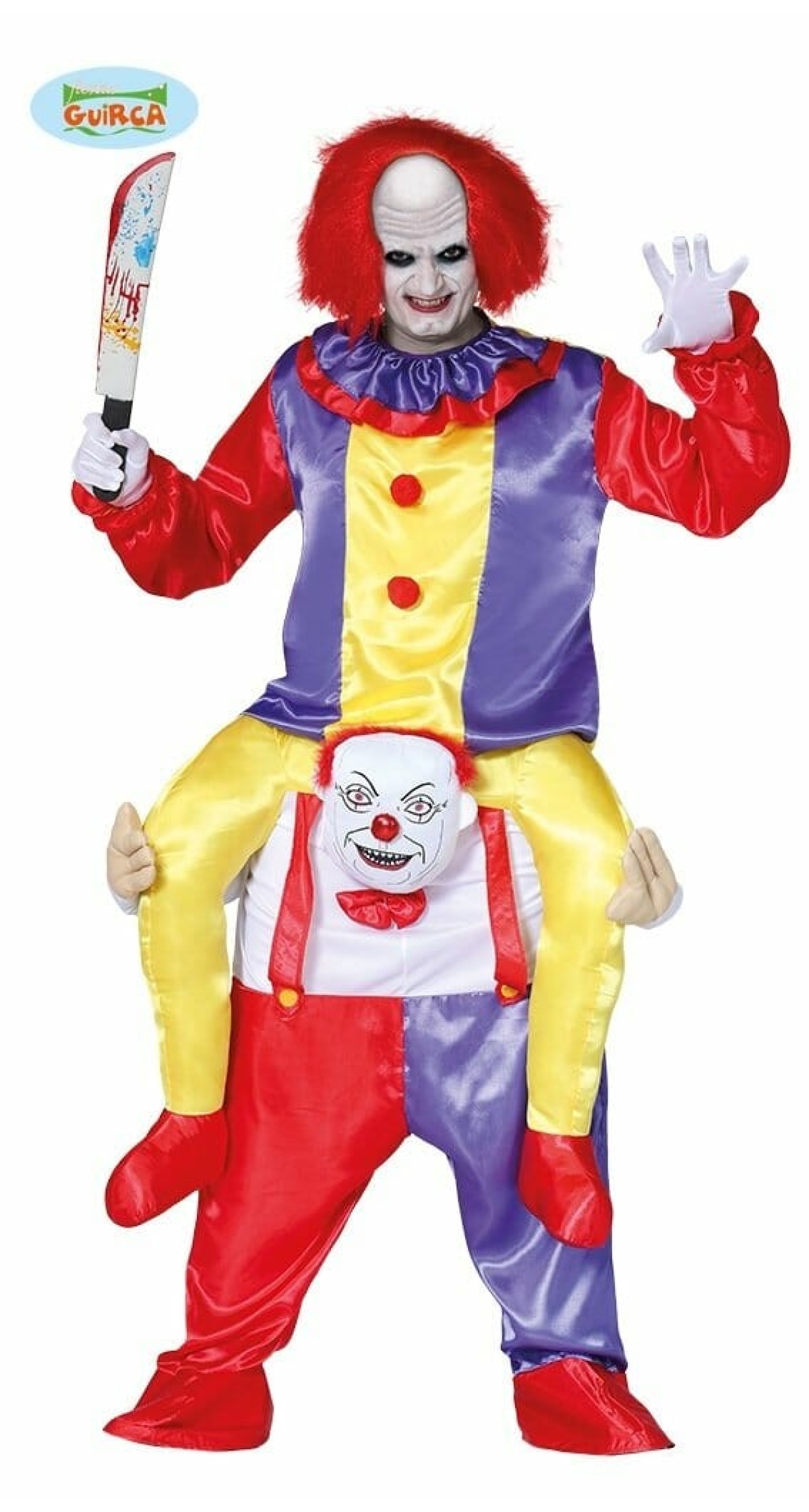 Piggyback Carry Me Clown - Adult Size Large