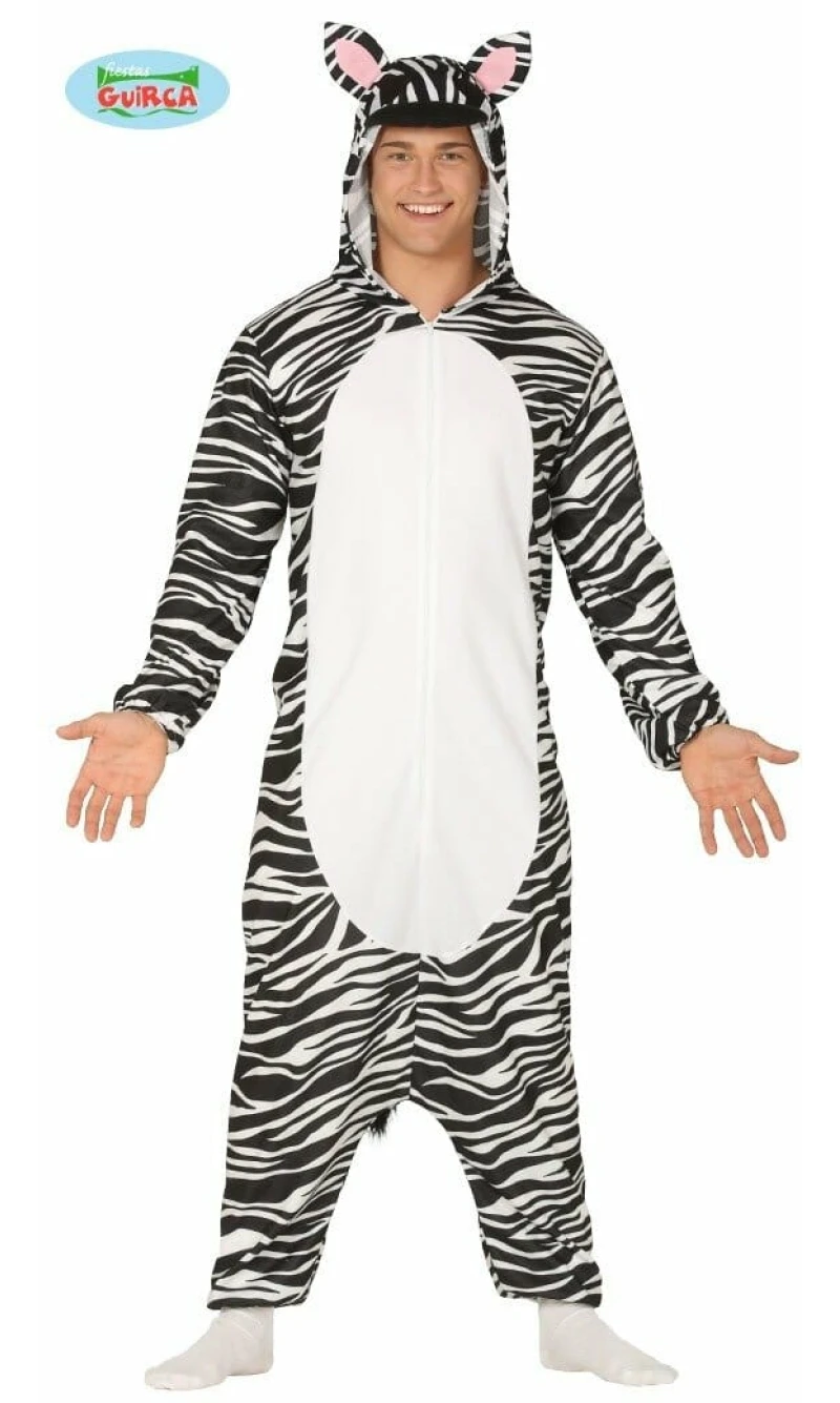 Zebra Onesie - Adult Size Large