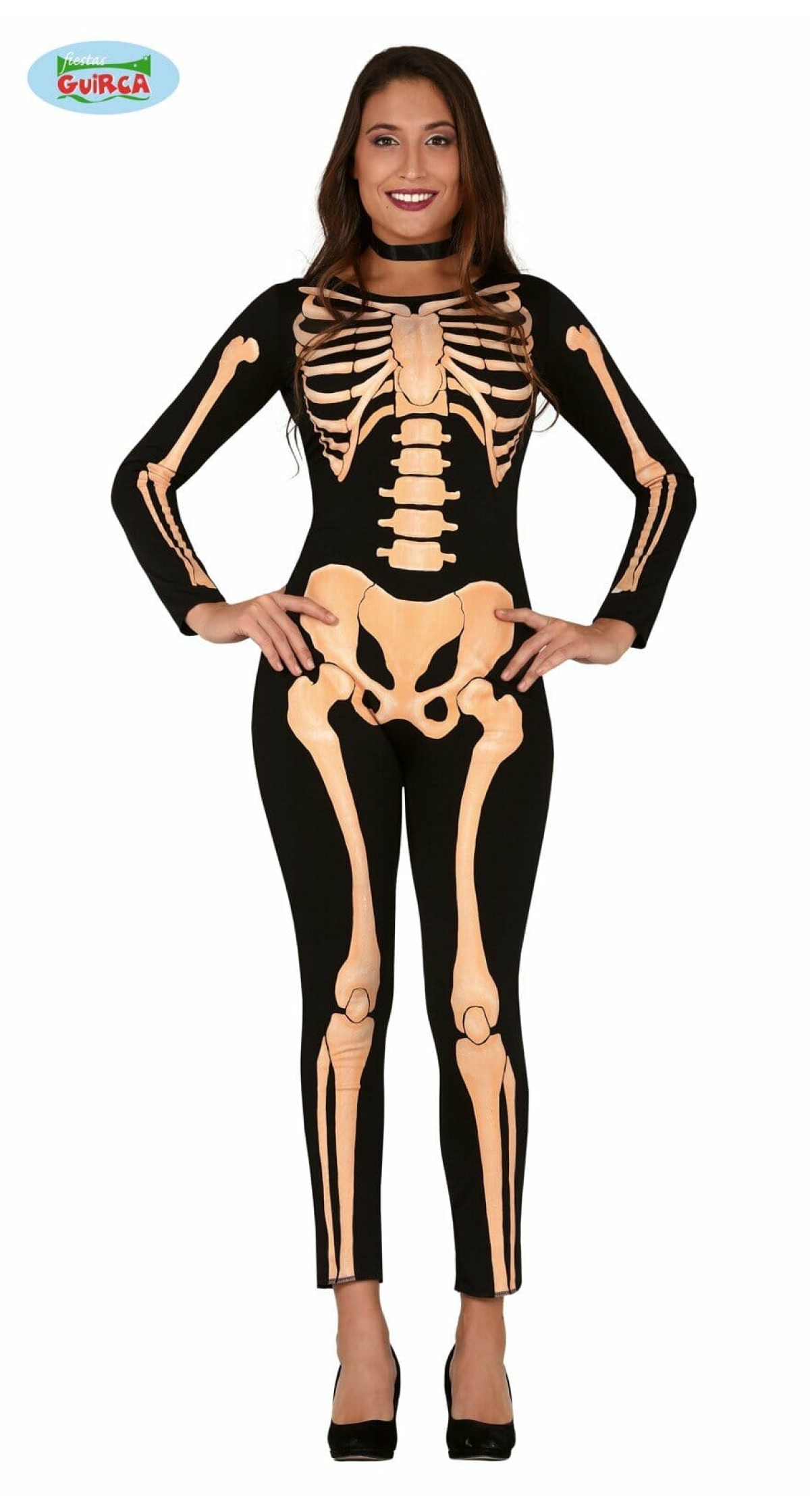 Skeleton Lady (Spandex) - Adult Size Medium