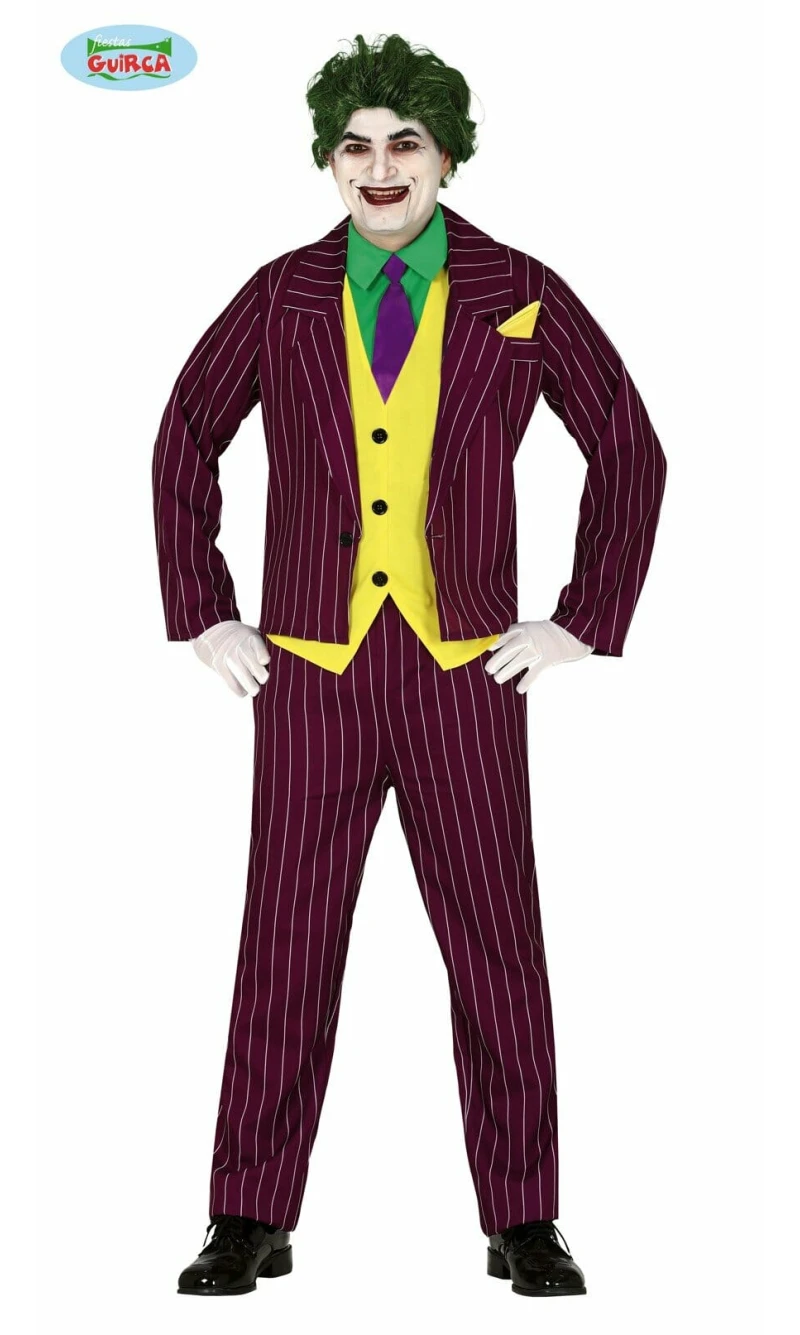 Crazy Joker Costume - Adult Size Medium