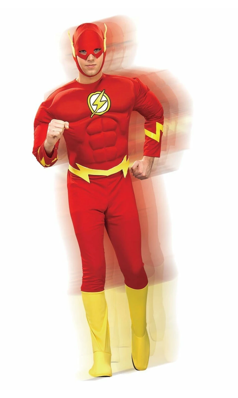 Official The Flash Deluxe Muscle Chest - Adult Size Extra Large