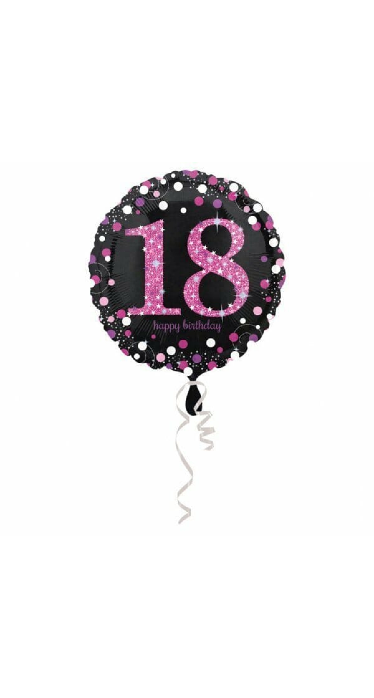 18 Happy Birthday Foil Balloon 18'' - 45cm