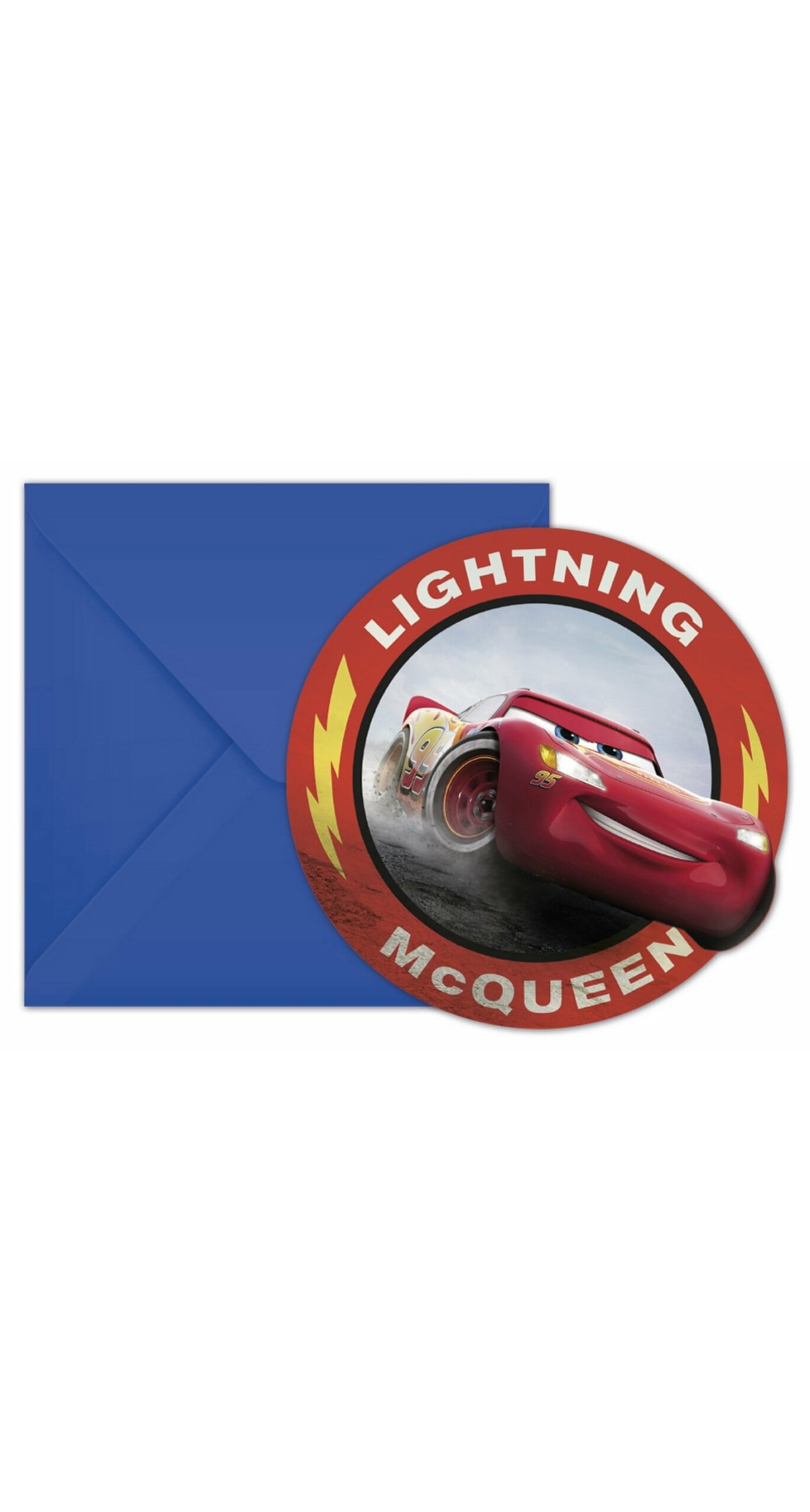 Disney Cars The Legend of The Rock Die-Cut Party Invitations - 6pk