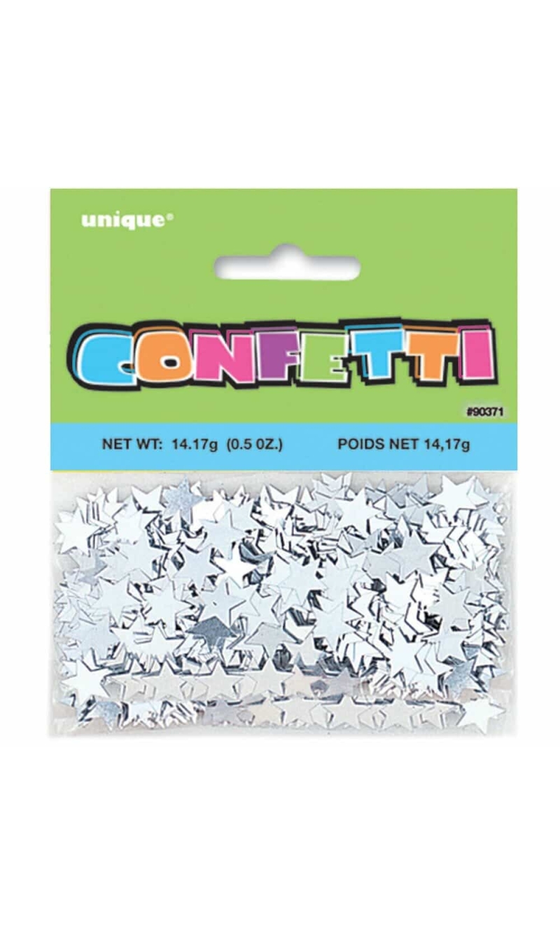 Silver Star Confetti - .5oz