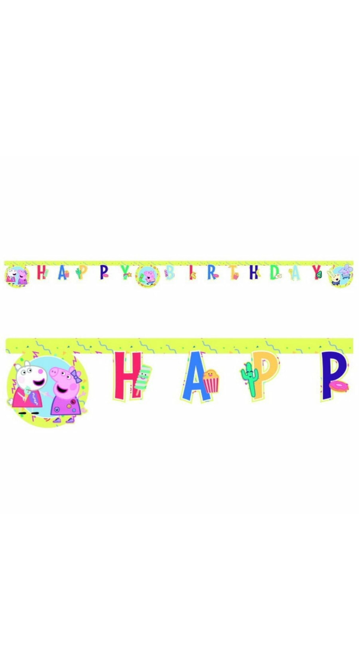 Peppa Pig Messy Play Happy Birthday Die-Cut Banner