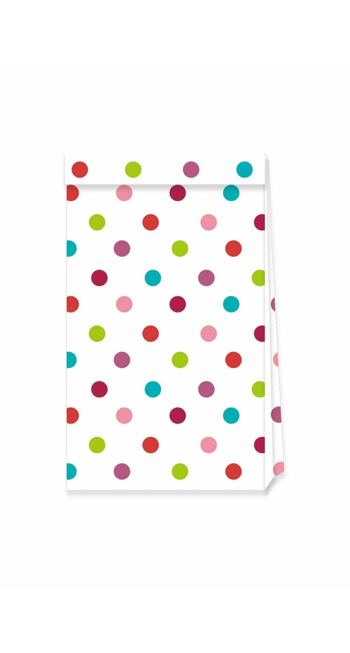 Party Essentials Paper Party Bags Multicolor Dots - 4pk