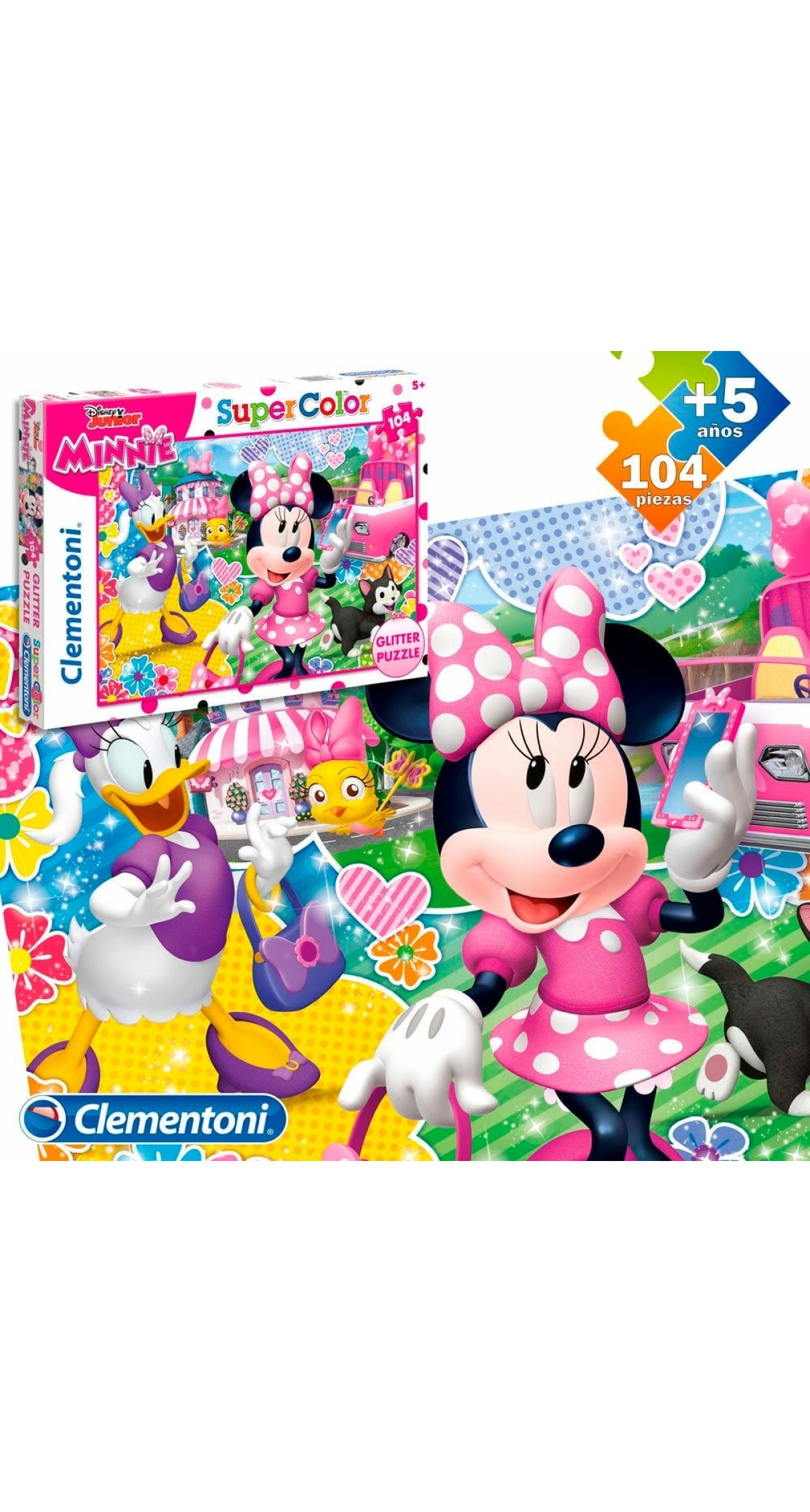 Glitter Minnie Puzzle - 104pcs