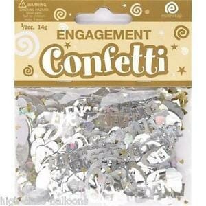 Engagement Confetti Table Decoration Gold and Silver - 14g