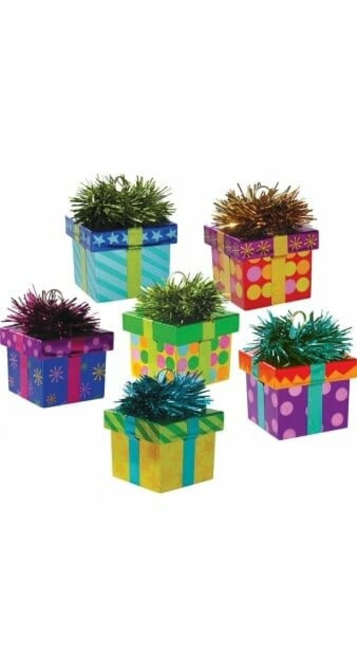 Gift Package Balloon Weight Assorted Colours 170g - 5cm x 5cm x 5cm
