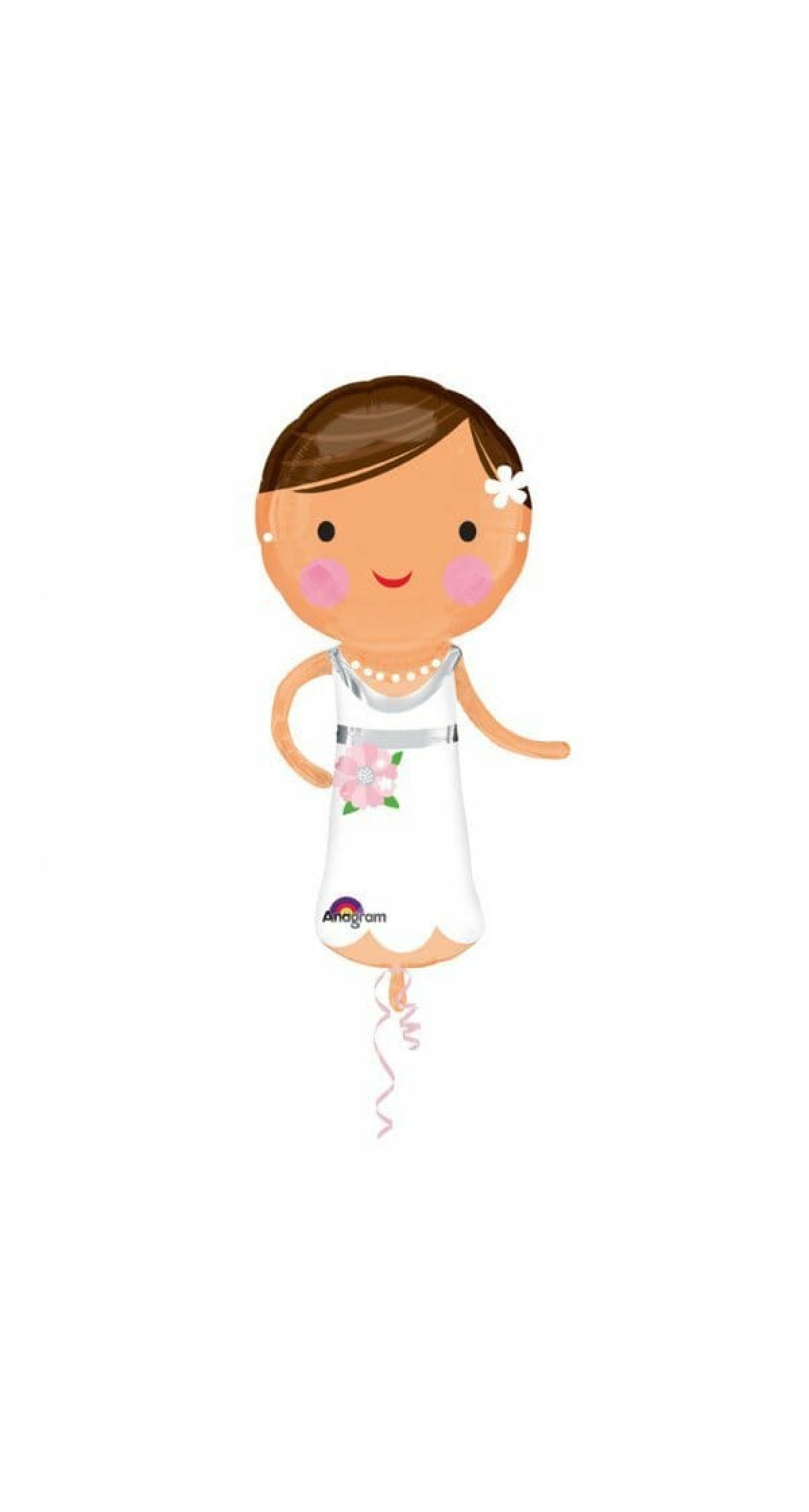 Super Shape Lovely Bride Foil Balloon 19'' x 40'' (48cm x 101cm)