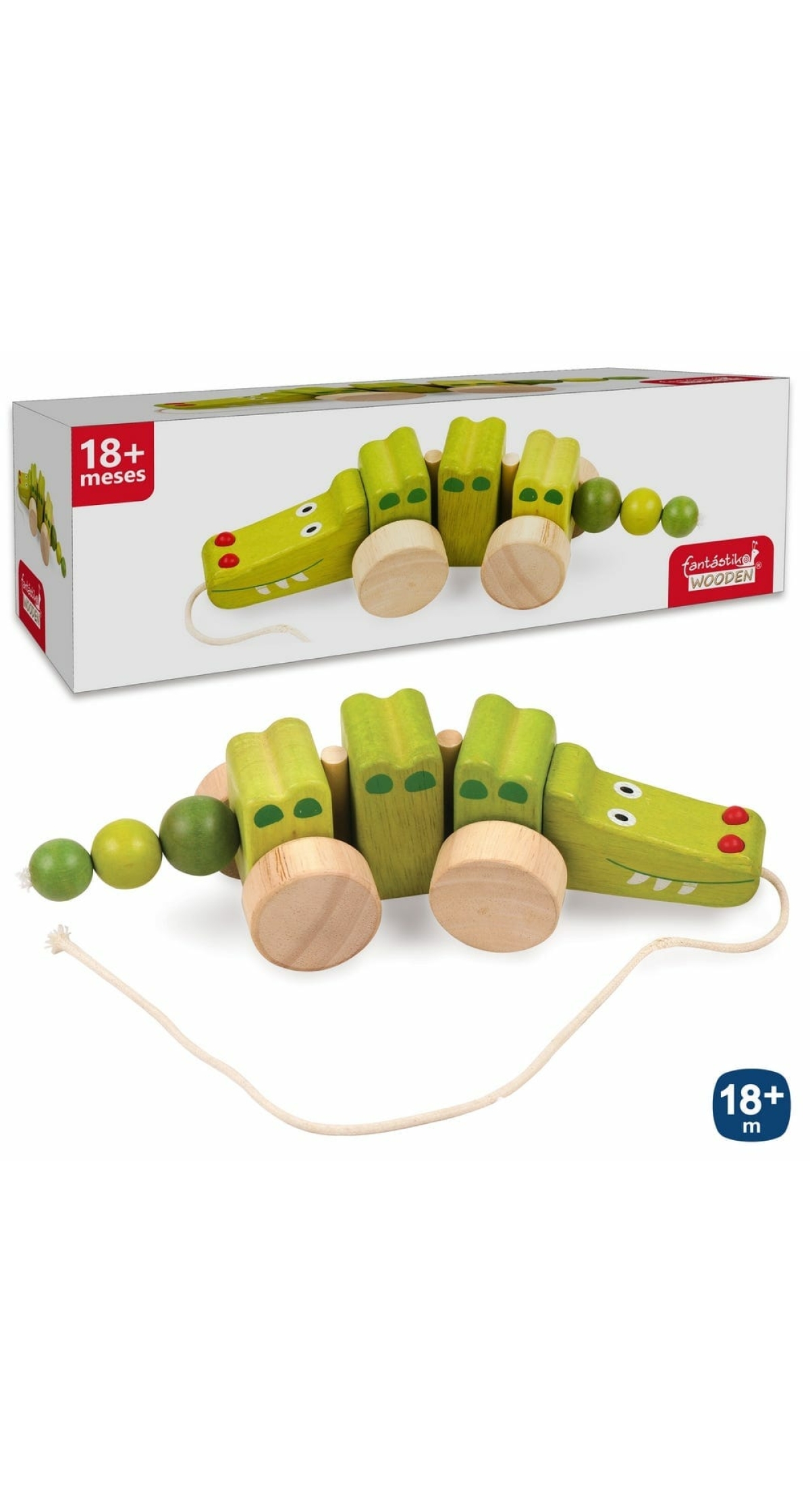 Wooden Crocodile 26 x 8.50 x 7.50cm