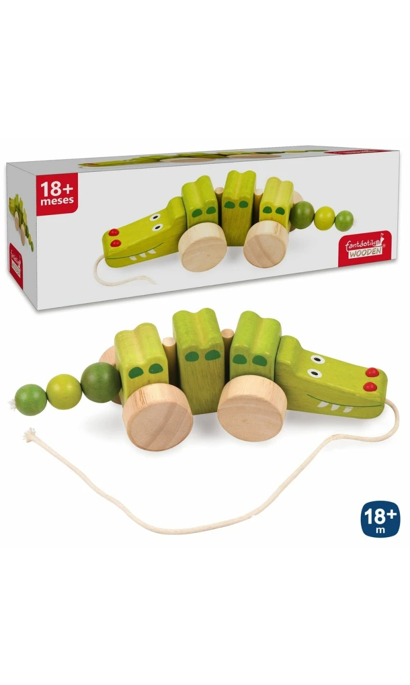 Wooden Crocodile 26 x 8.50 x 7.50cm