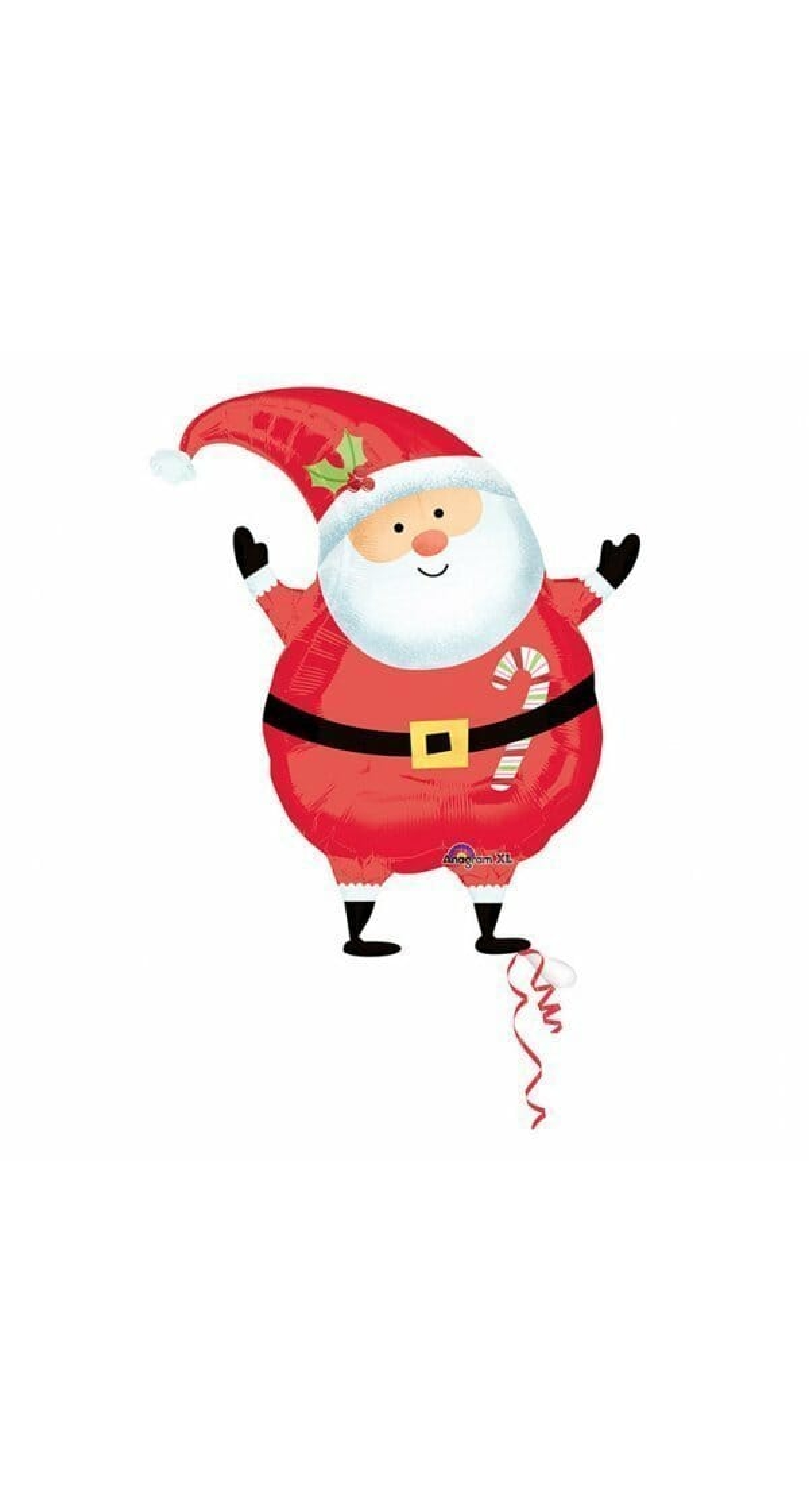 Joyful Santa Foil Balloon 19'' x 24'' (48cm x 61cm)