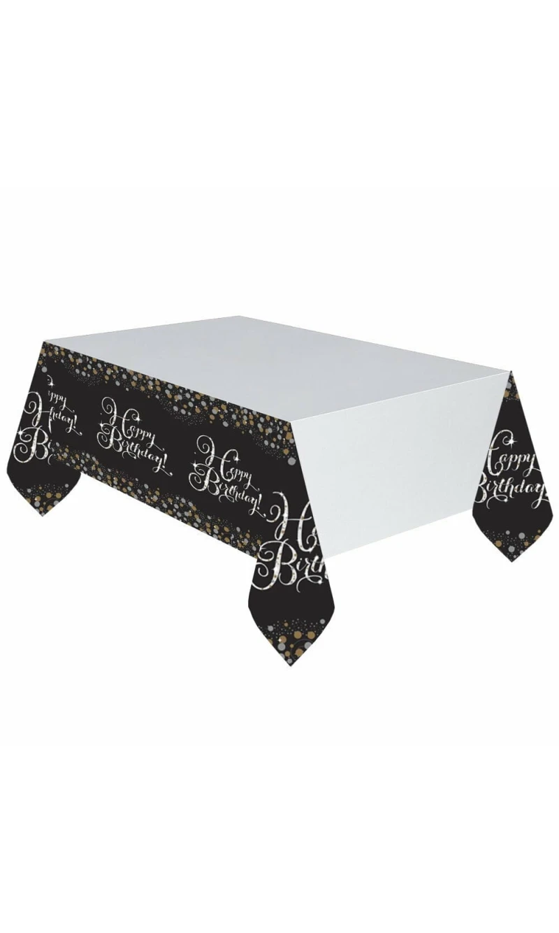 Sparkling Celebration Plastic Tablecover - 137cm x 259cm