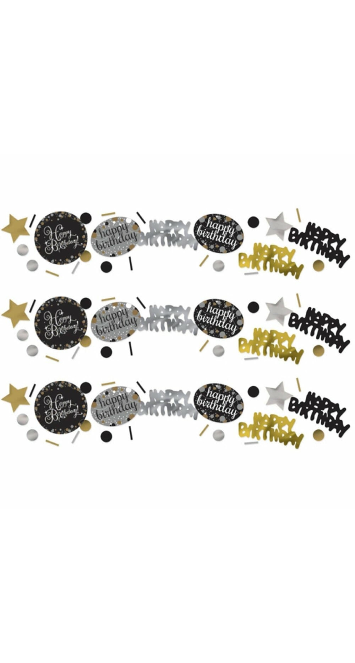 Happy Birthday Gold Sparkling Celebration Confetti – 34g