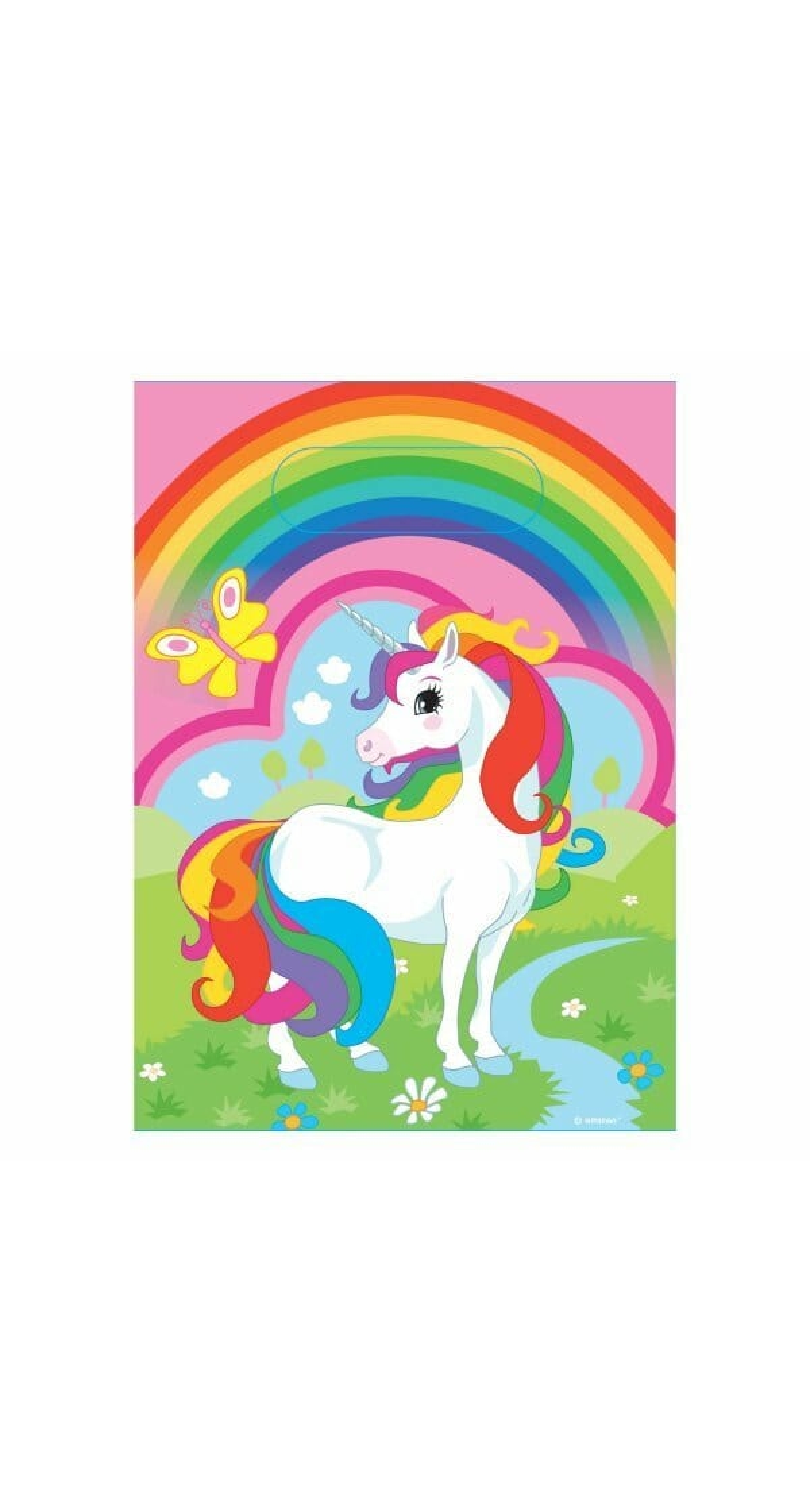 Unicorn Plastic Party Bags - 8pk