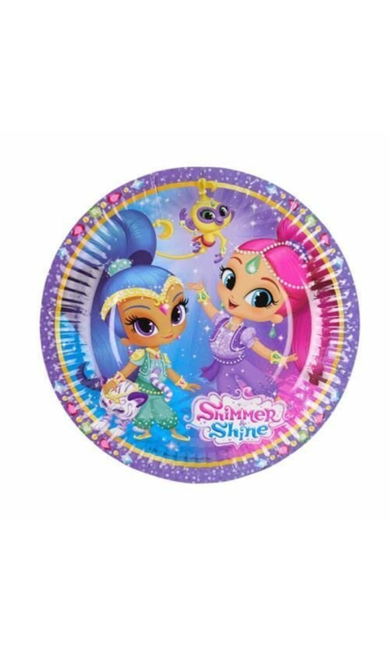 Shimmer and Shine Paper Plates 18cm - 8pk