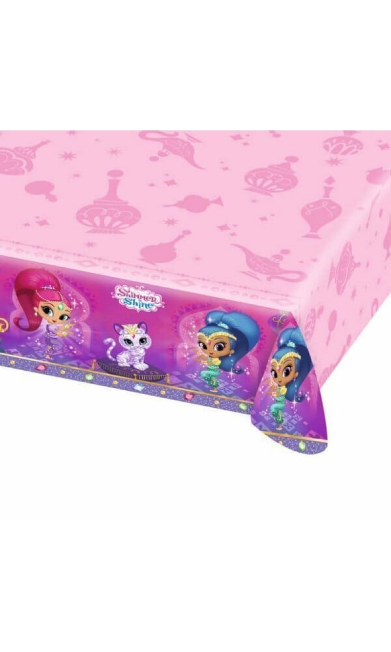 Shimmer and Shine Plastic Tablecover- 120cm x 180cm