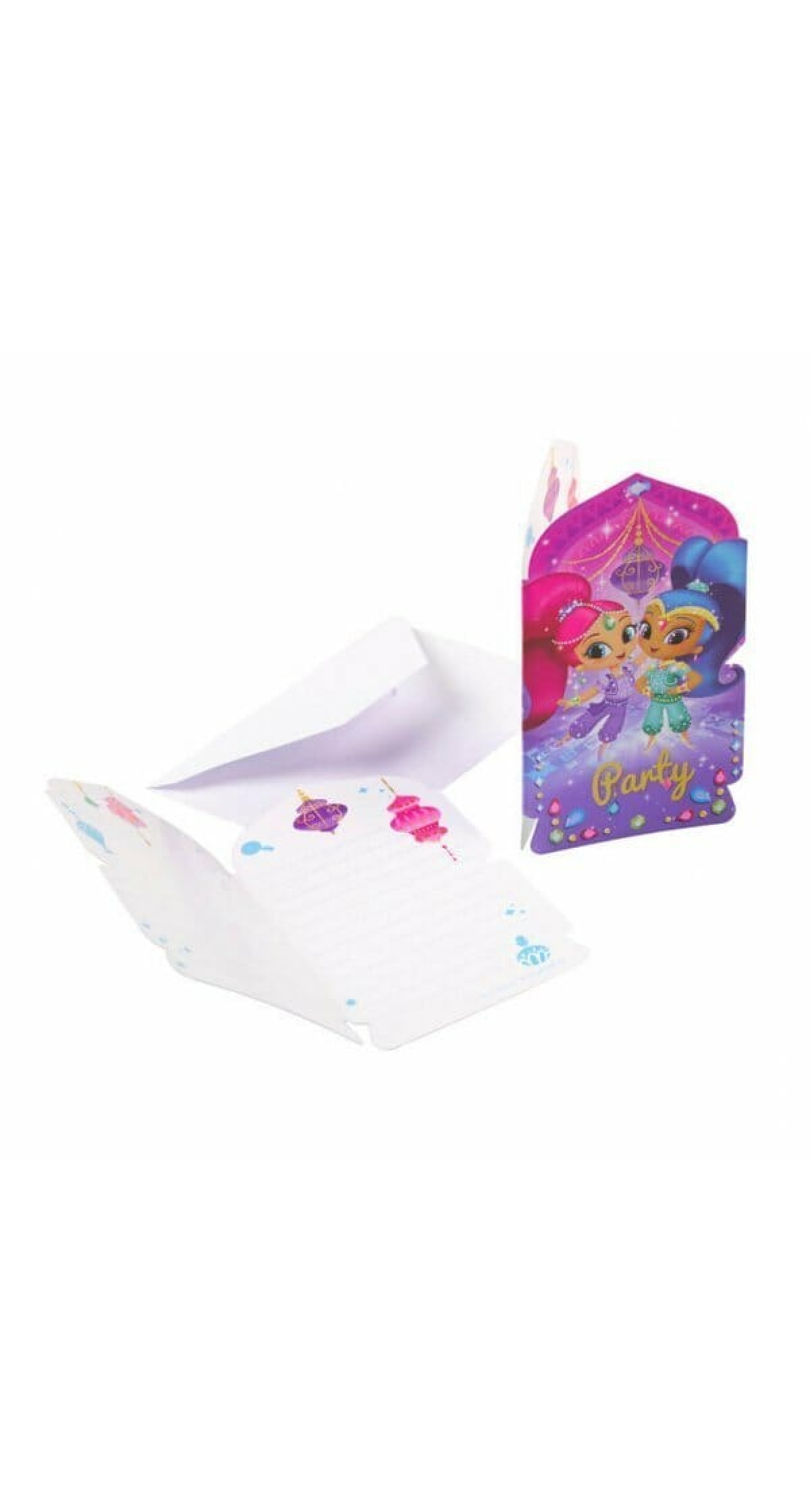 Shimmer and Shine Invitations 9cm x 15cm - 8pk