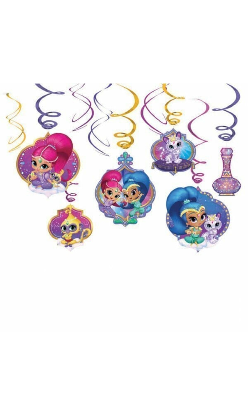 Shimmer and Shine Swirl Decoration 80cm - 6pk