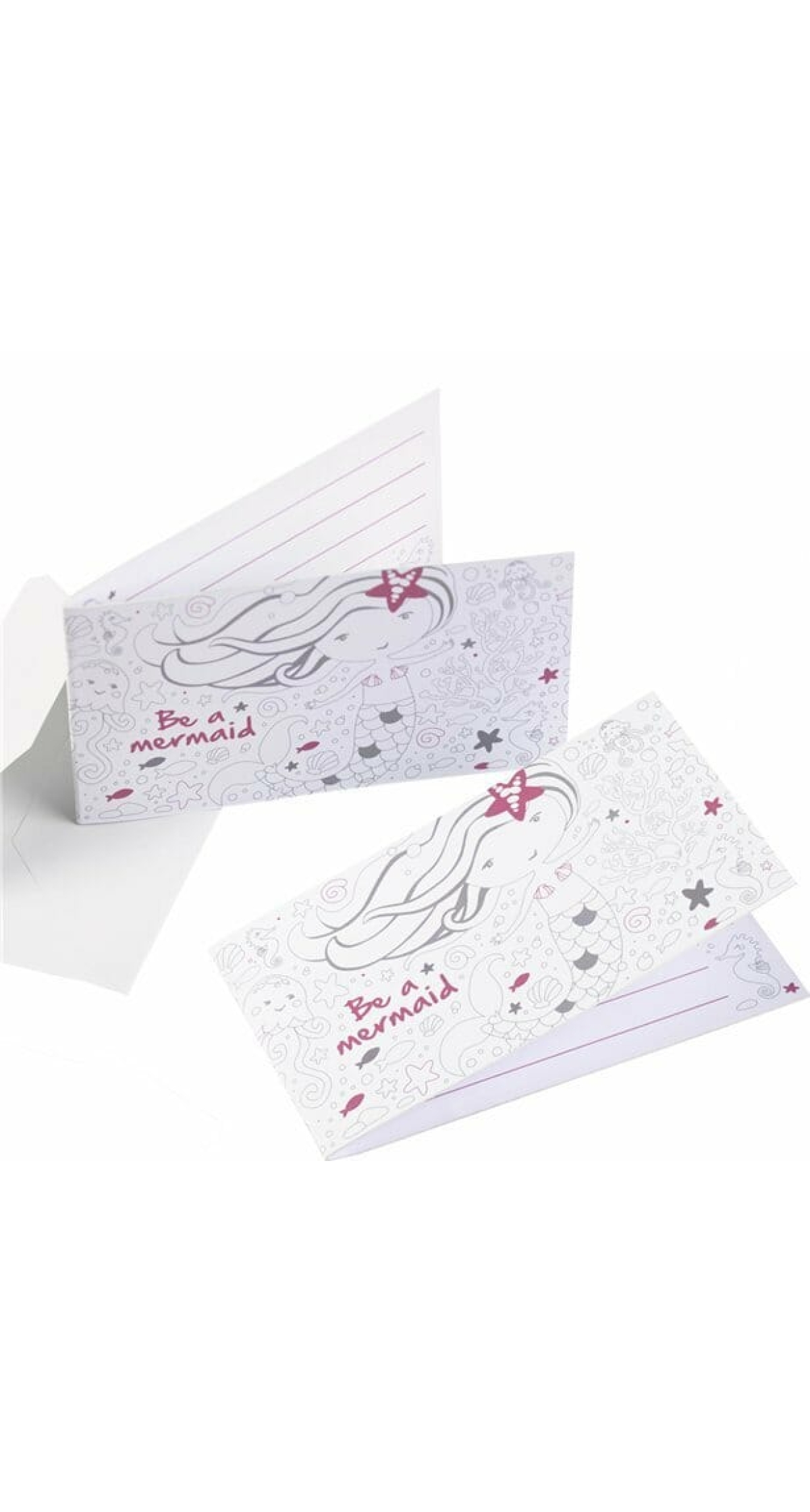 Be A Mermaid Party Invitations - 8pk