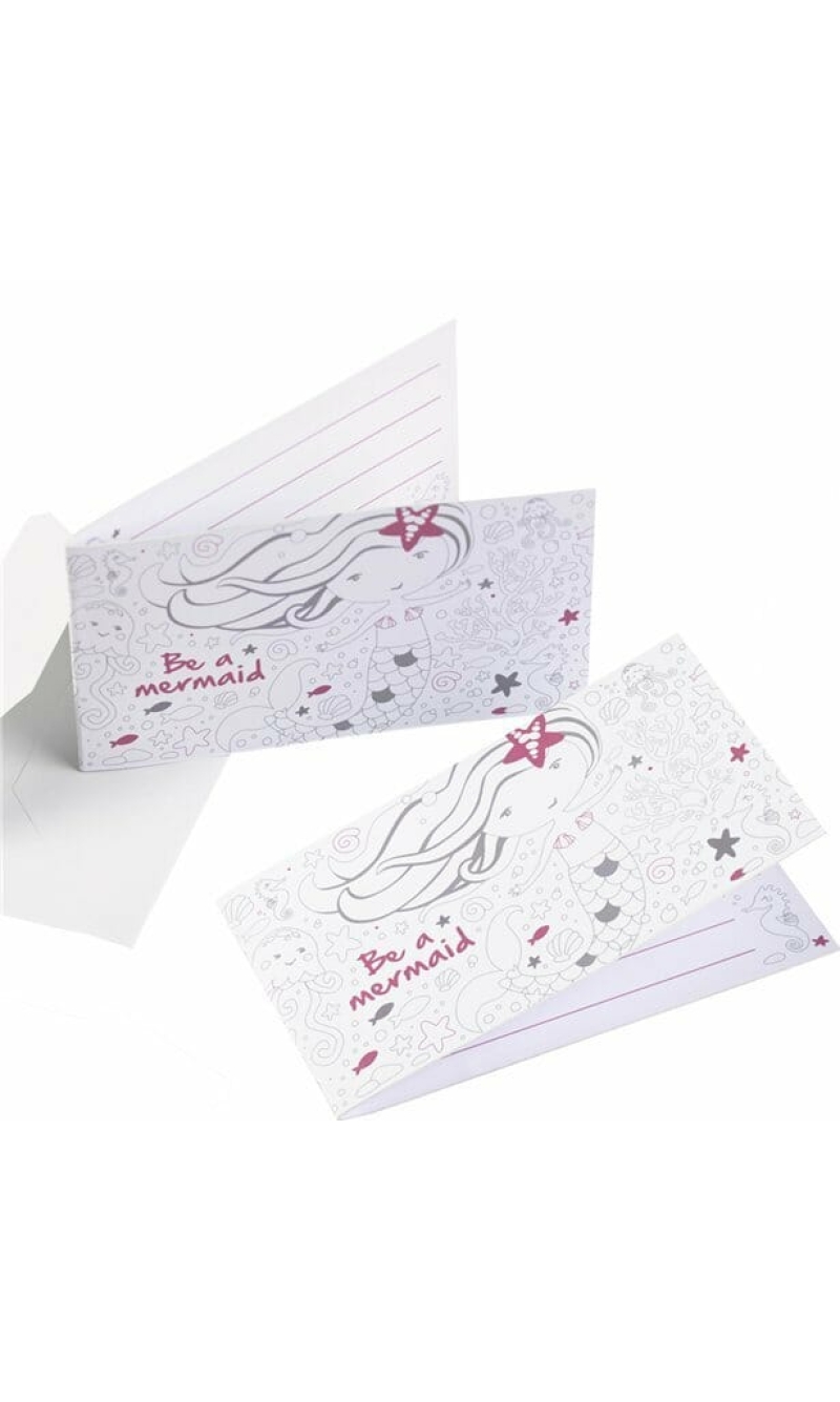 Be A Mermaid Party Invitations - 8pk