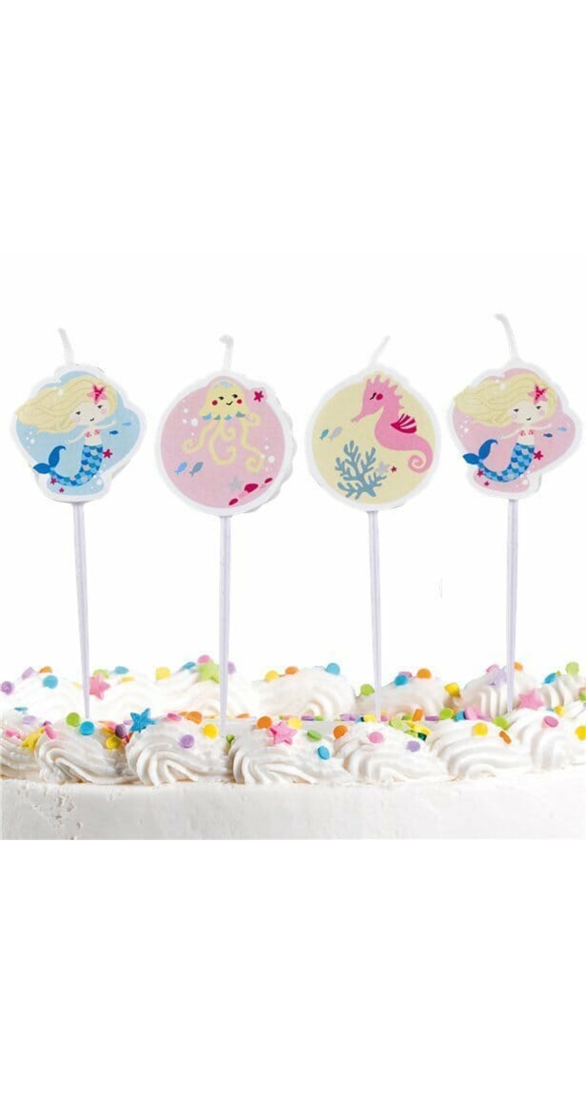 Be A Mermaid Mini Figure Candles - 4pk