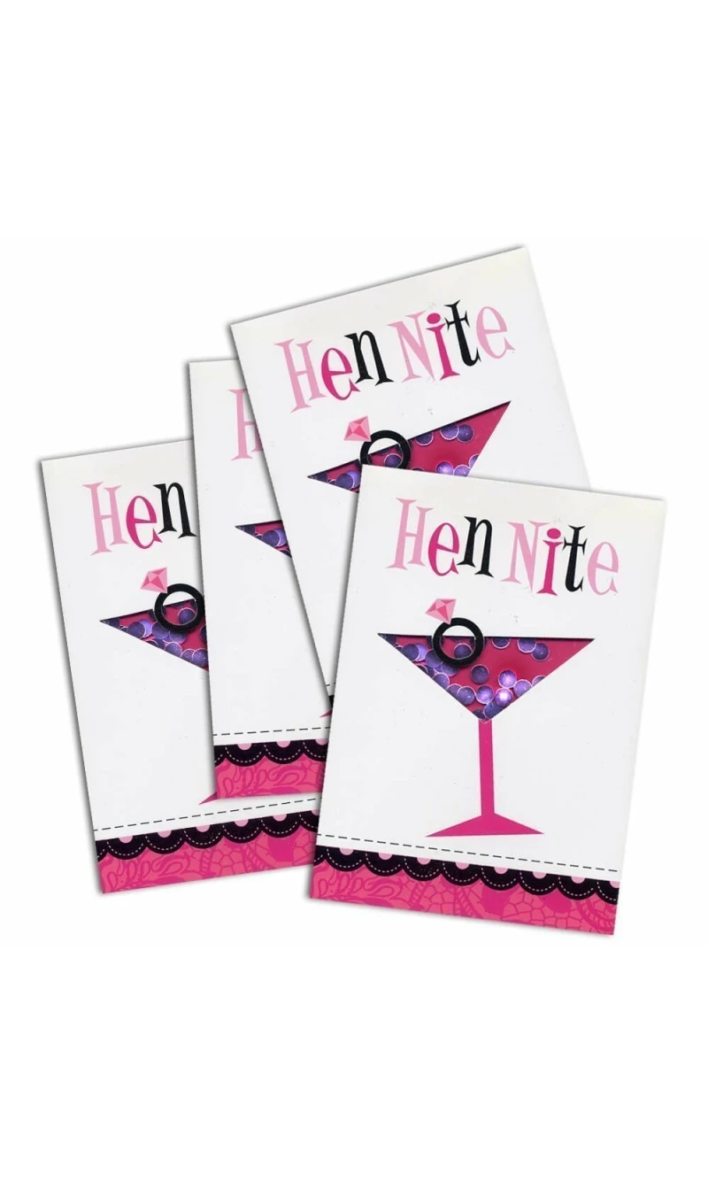 Invitations Hen Night - 8pk