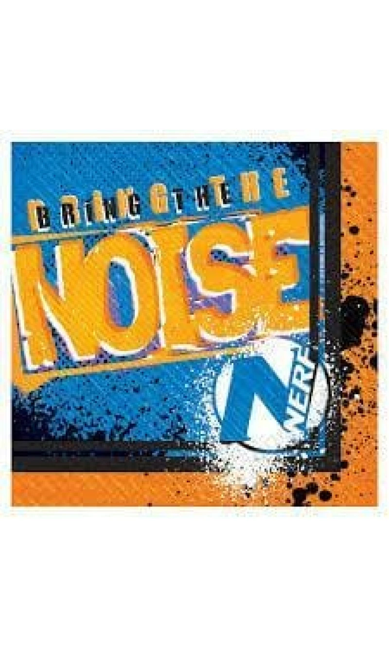 NERF Lunch Paper Napkins 33cm x 33cm - 16pk